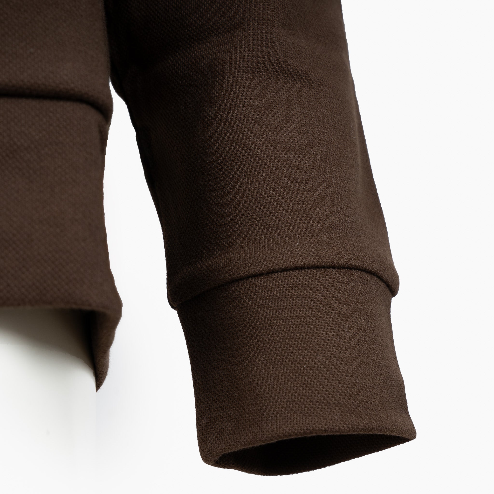 Ralph Lauren Gebreide Trui met Rits Bruin | Double-Knit Mesh