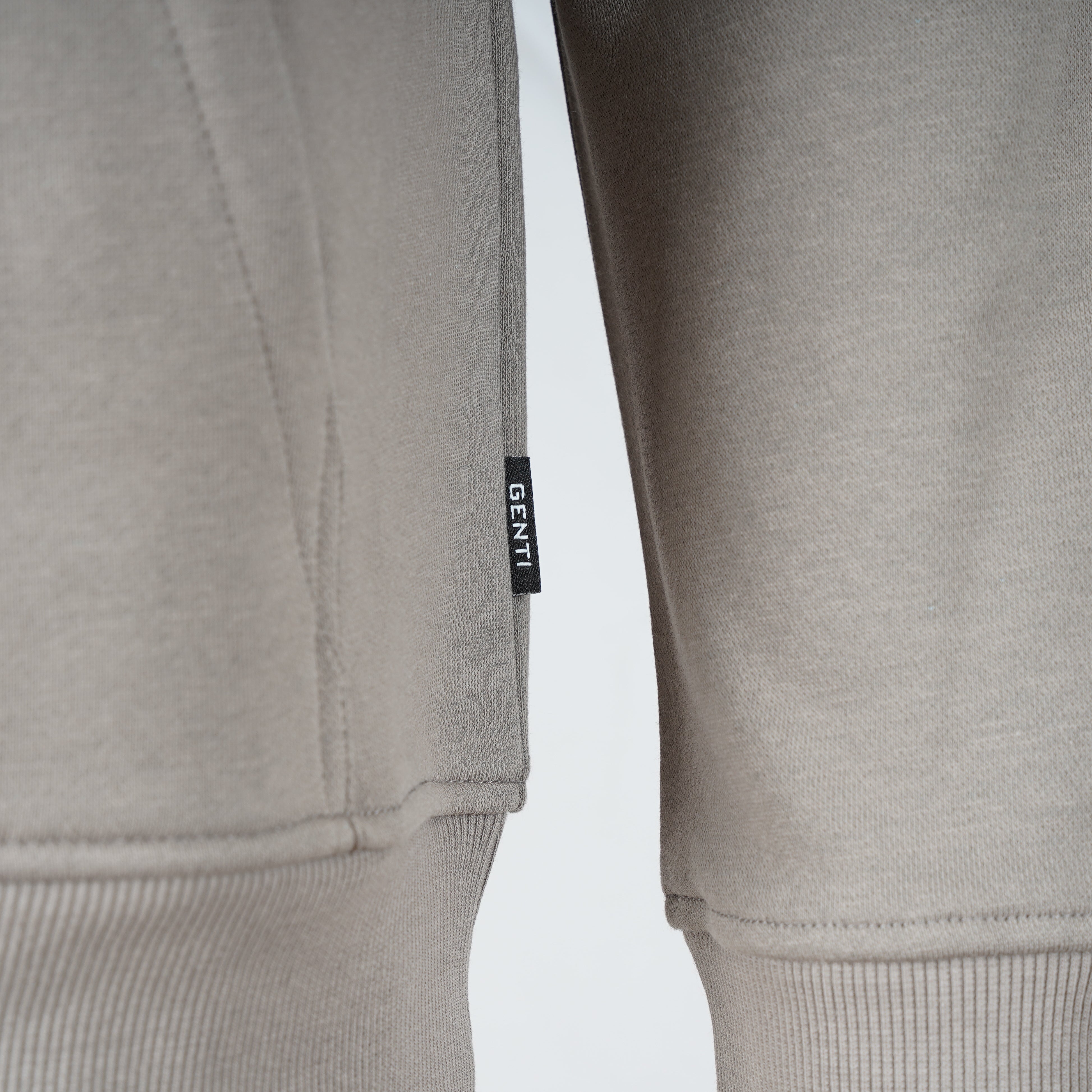 Genti Hoodie Taupe | Logo