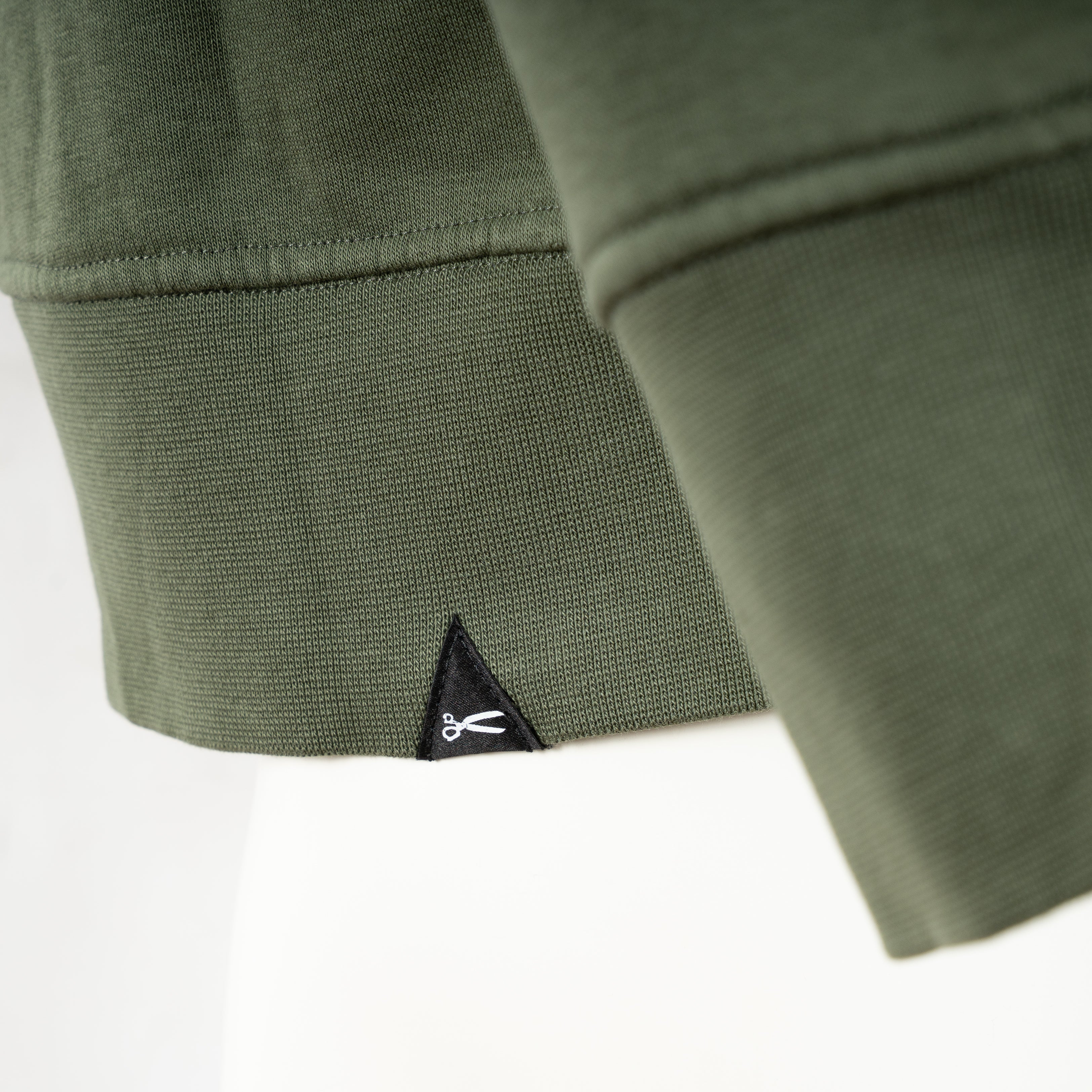 Denham Sweater Groen | Scissor Crewneck