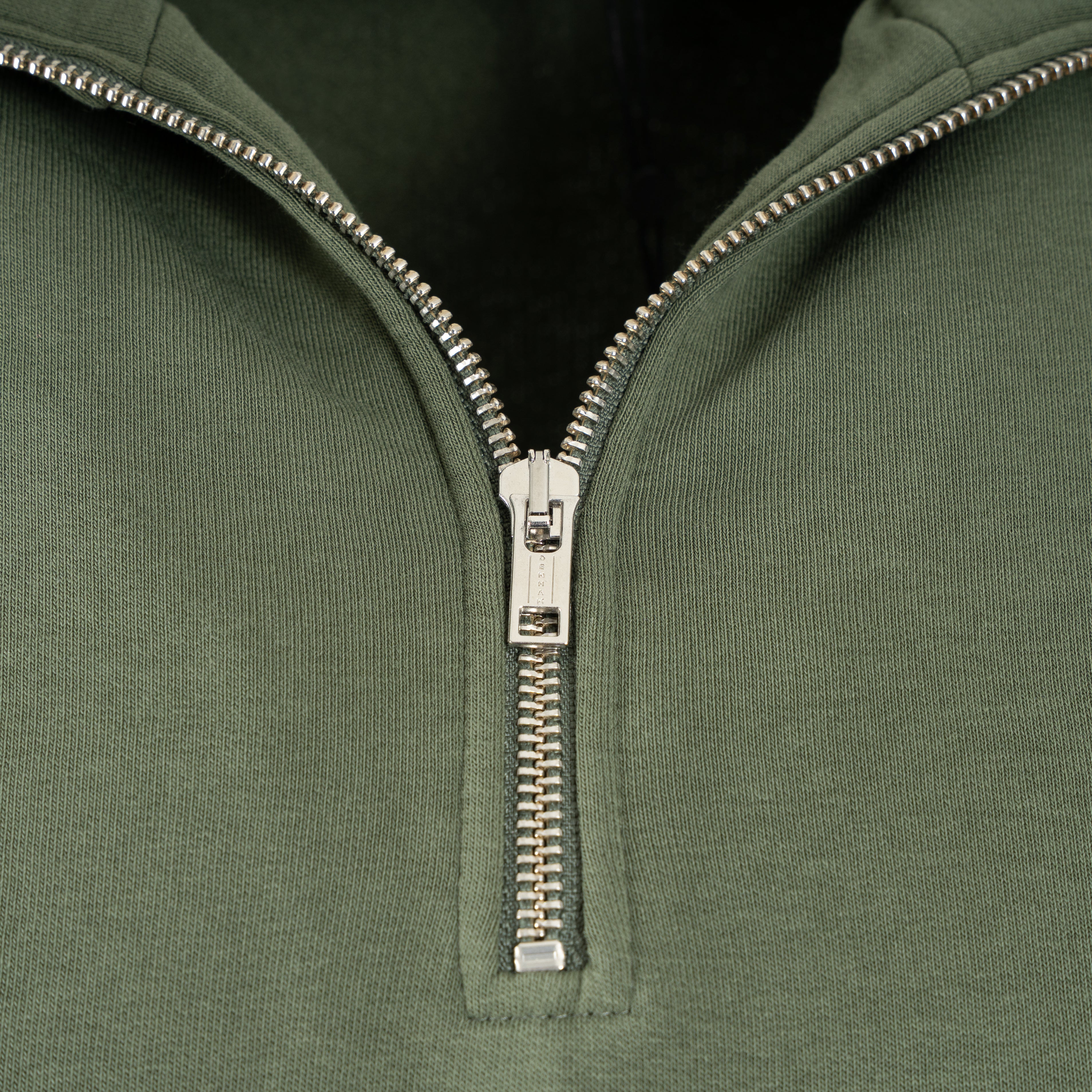 Denham Sweater met Rits Groen | Scissor Half Zip