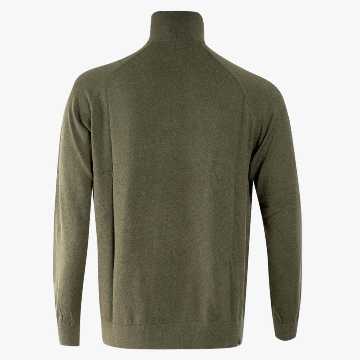 Denham Trui met Rits Groen | Scissor Raglan Half Zip