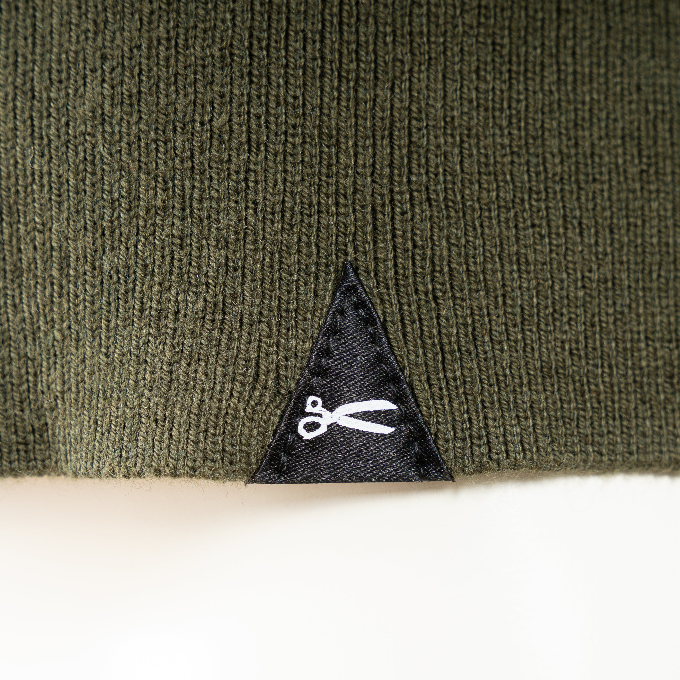 Denham Trui met Rits Groen | Scissor Raglan Half Zip