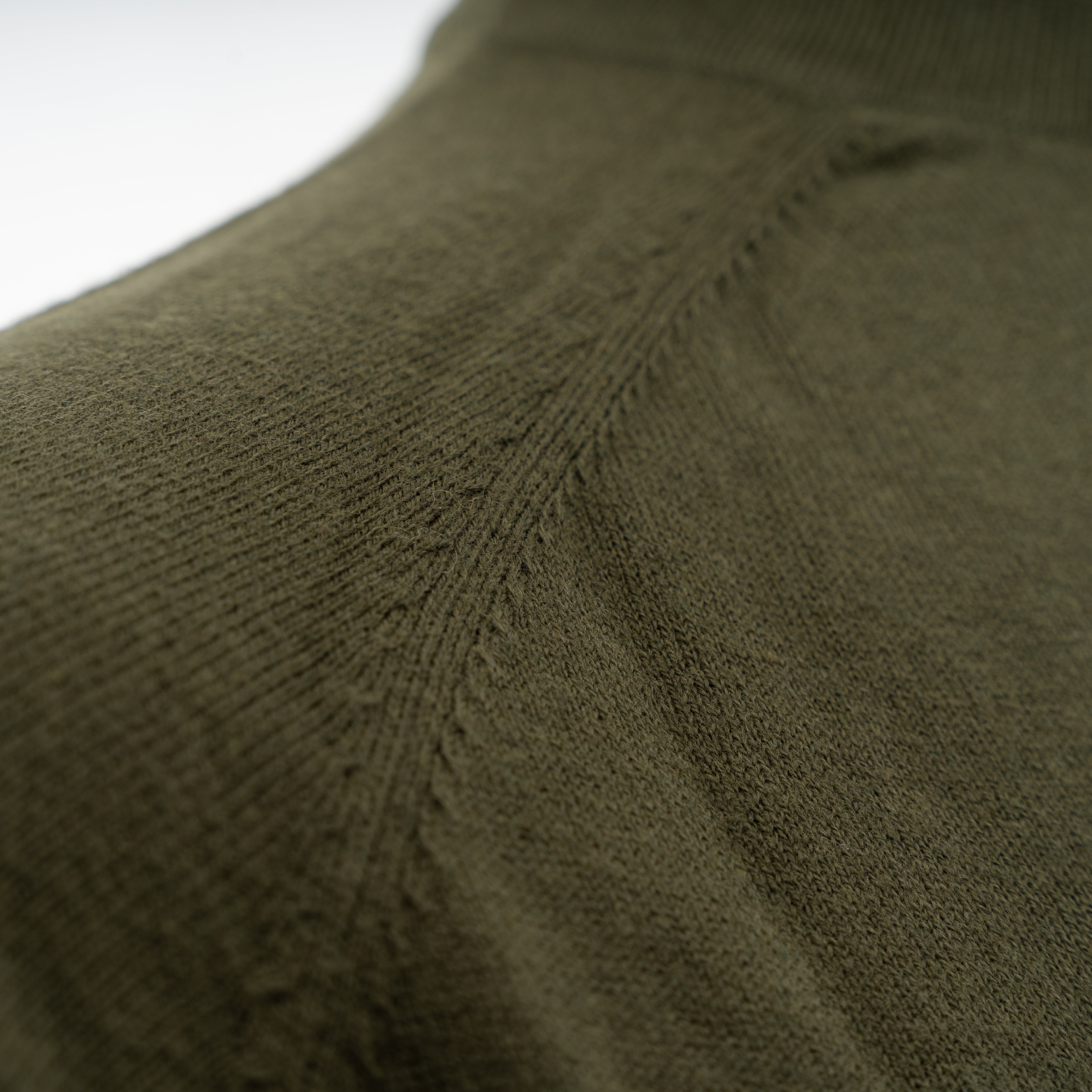 Denham Trui met Rits Groen | Scissor Raglan Half Zip