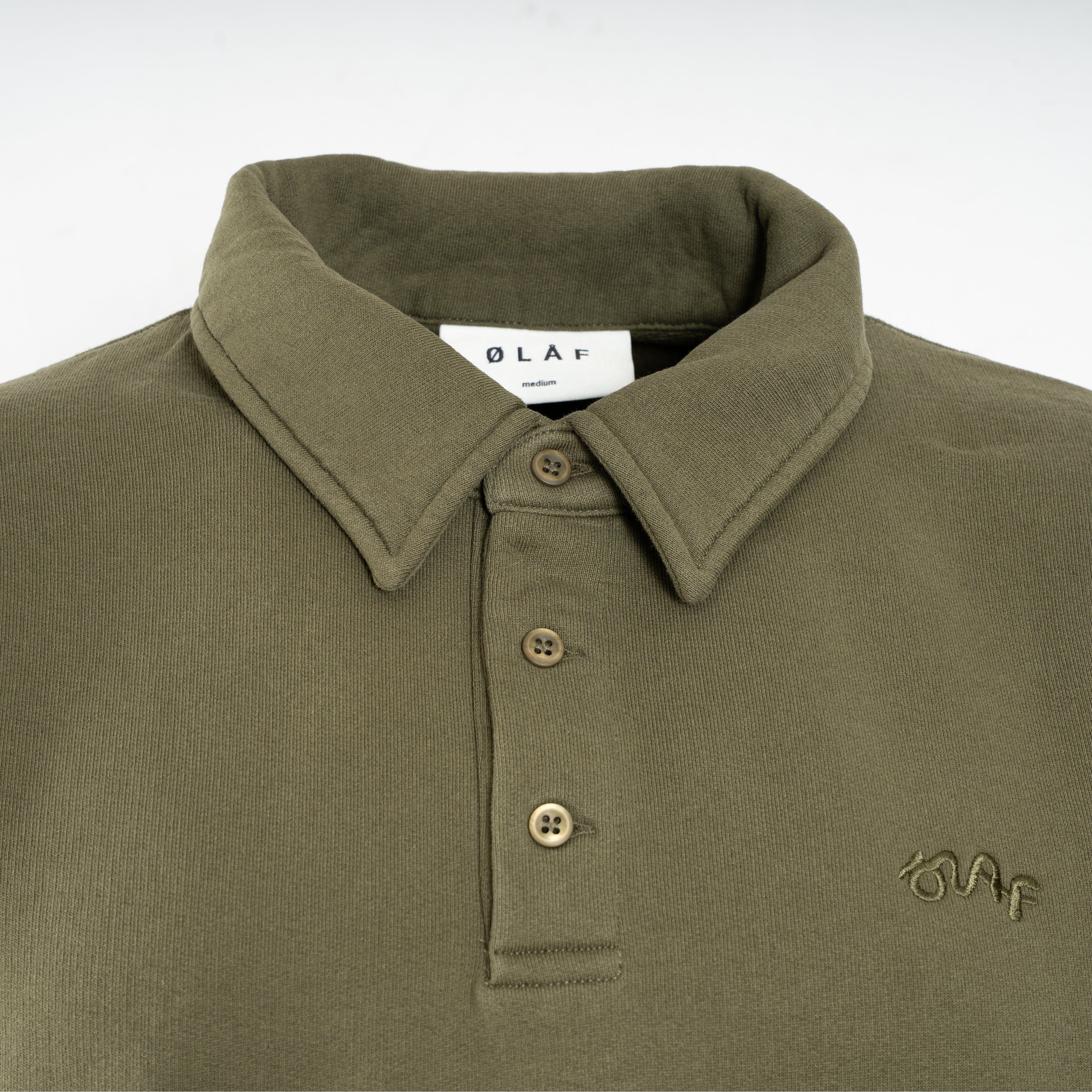 Olaf Polo Sweater Groen | Signature Oversized Polo
