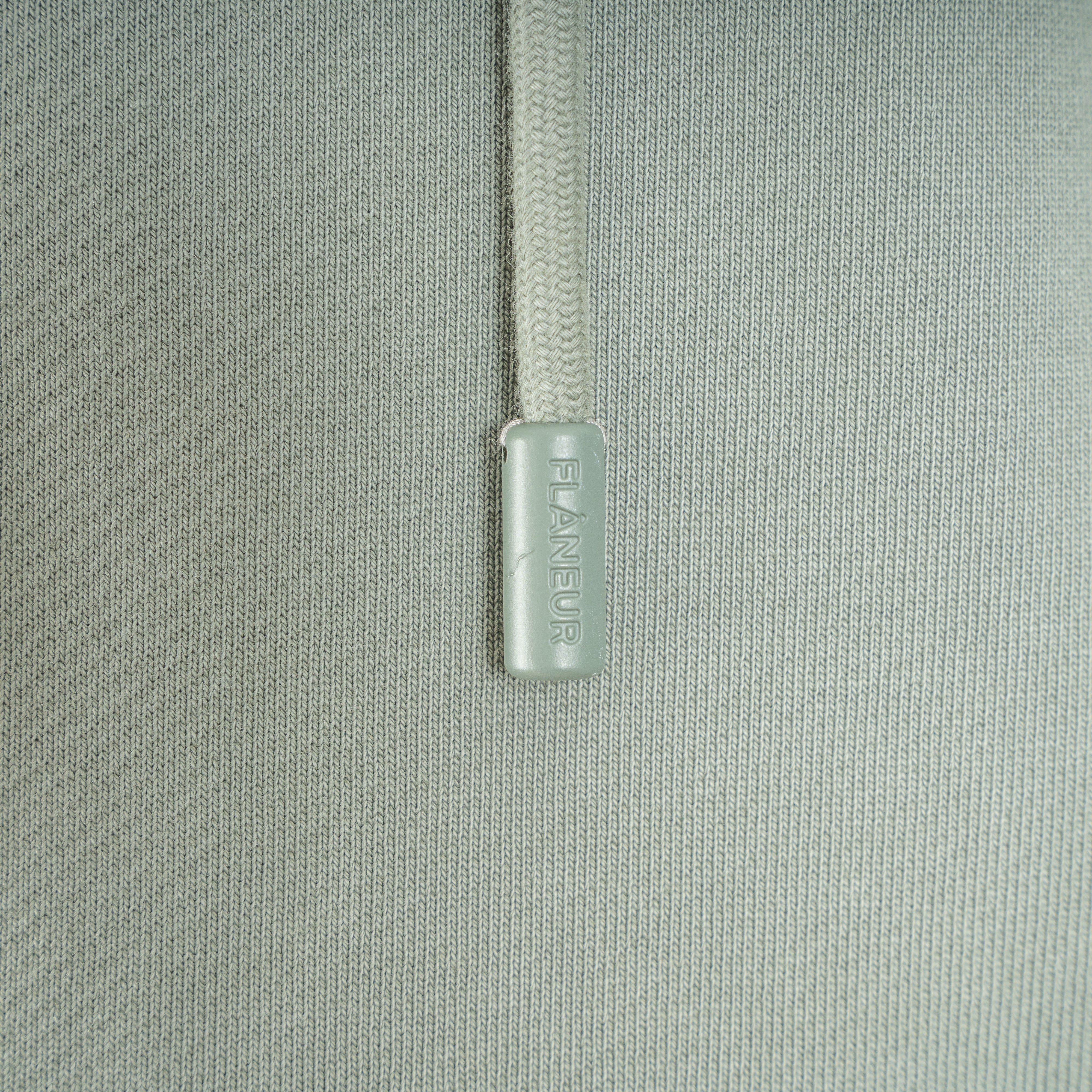 Flaneur Hoodie Groen | Double Logo Washed Hoodie
