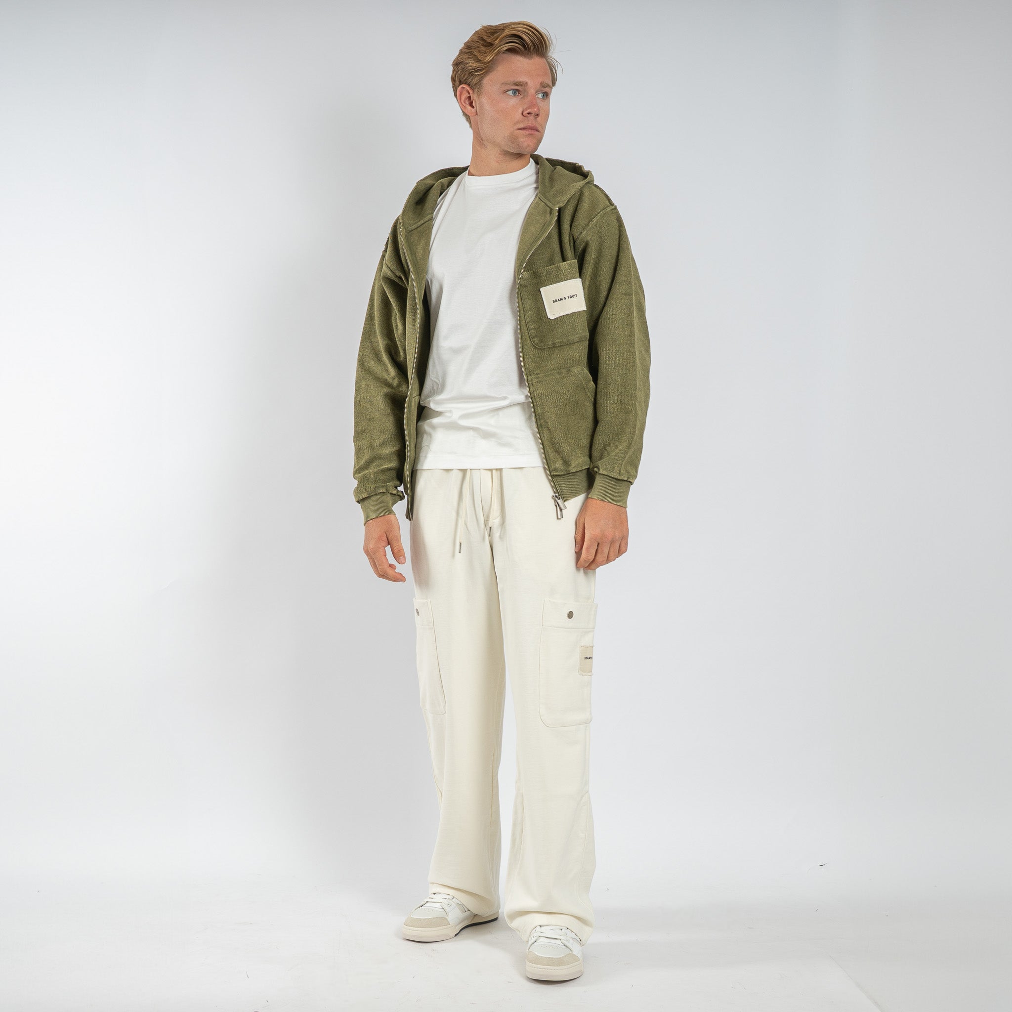 Bram's Fruit Vest groen | Zipper Hoodie