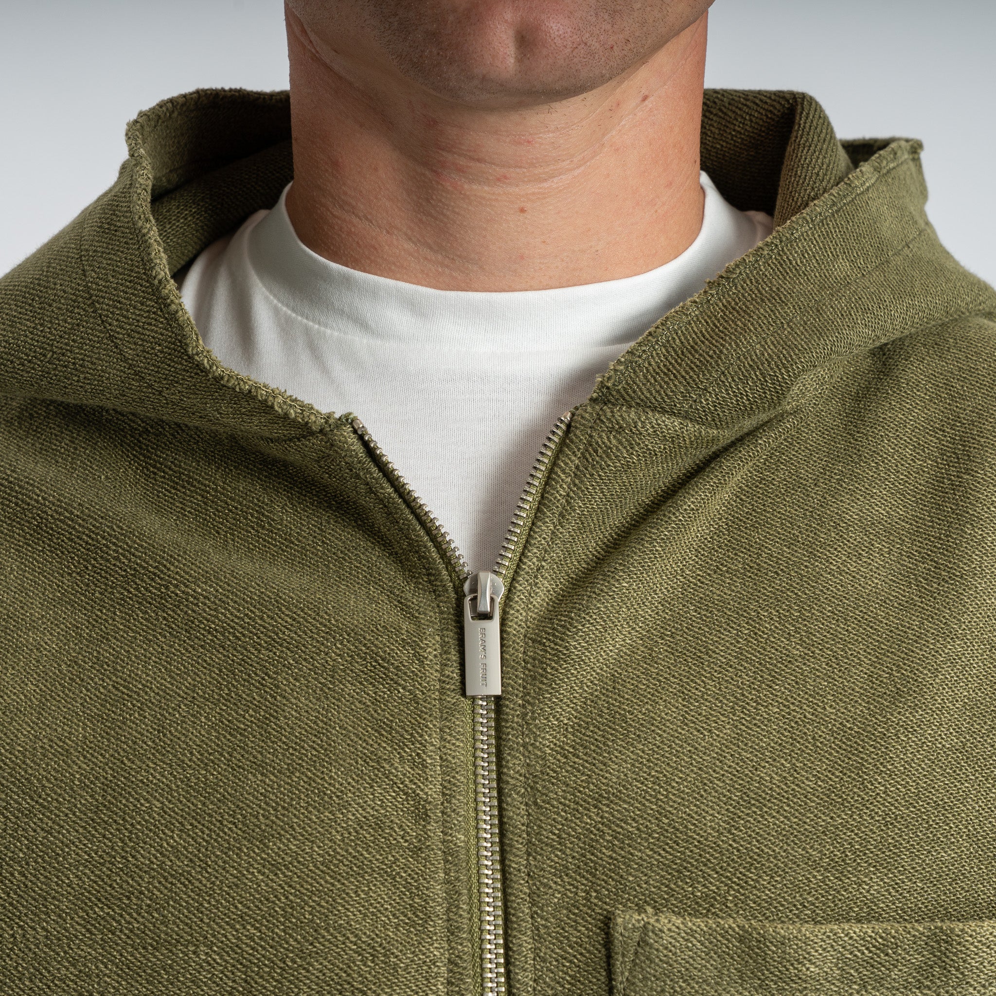 Bram's Fruit Vest groen | Zipper Hoodie
