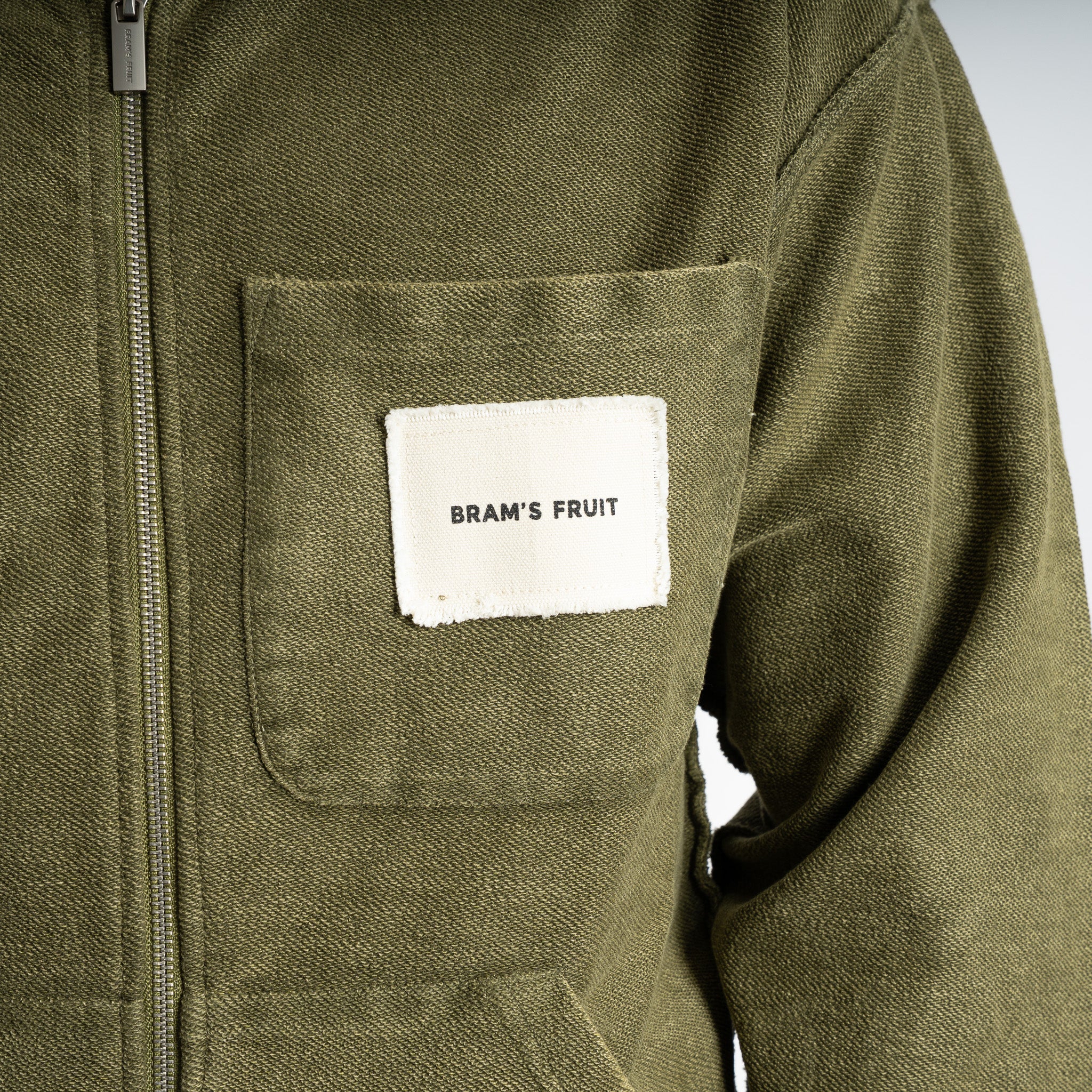 Bram's Fruit Vest groen | Zipper Hoodie