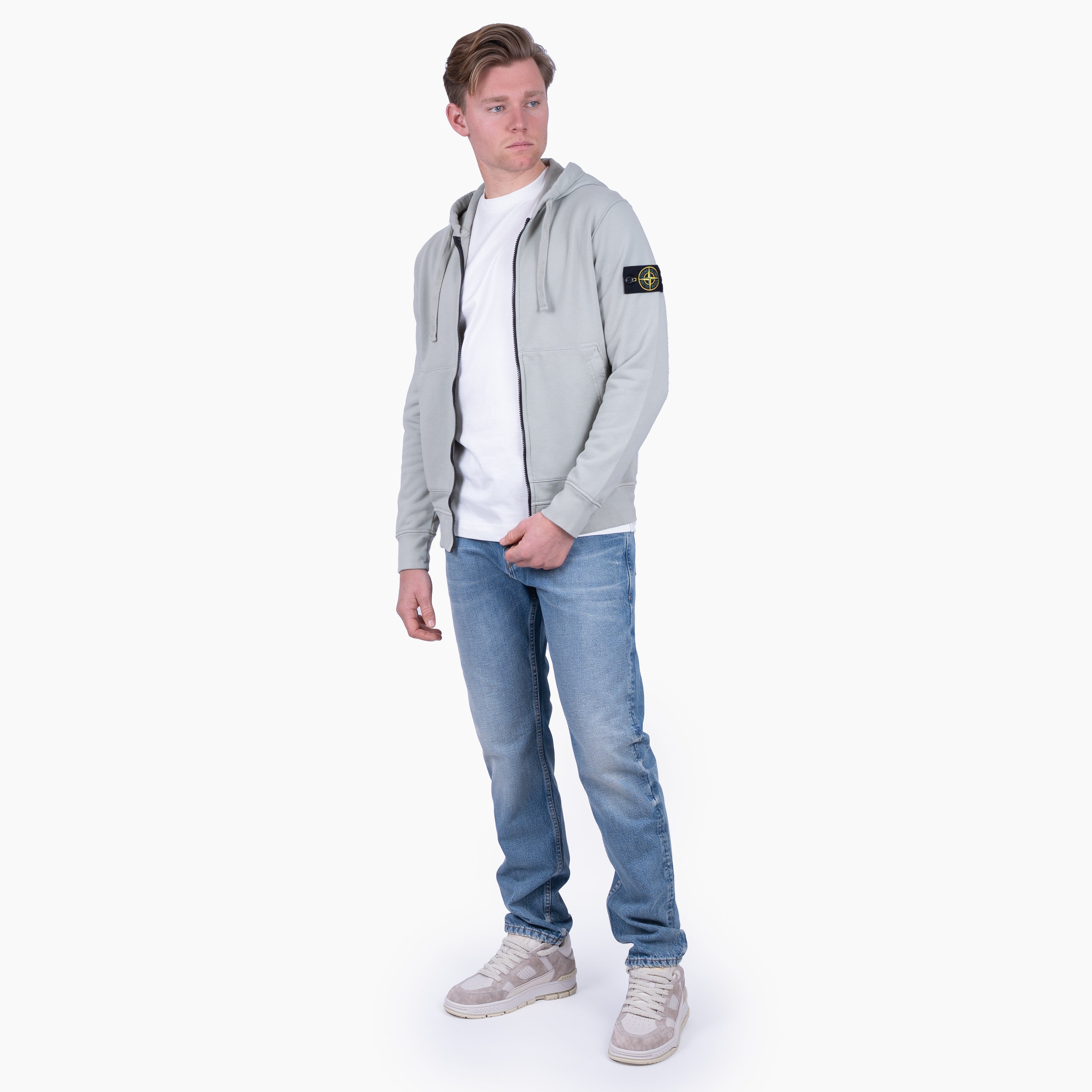 Stone Island Vest Groen | Cotton Fleece