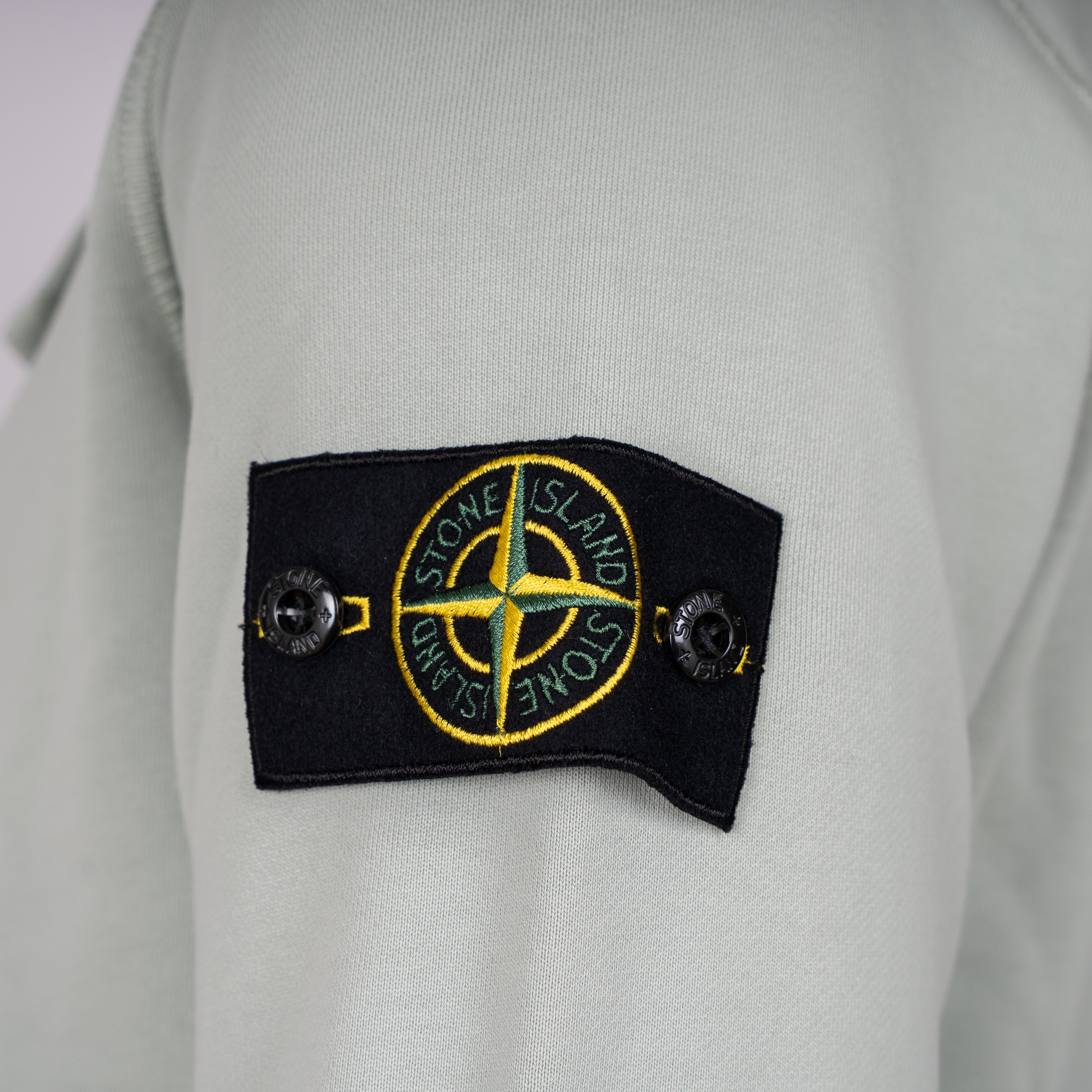 Stone Island Hoodie Lichtgroen | Cotton Fleece