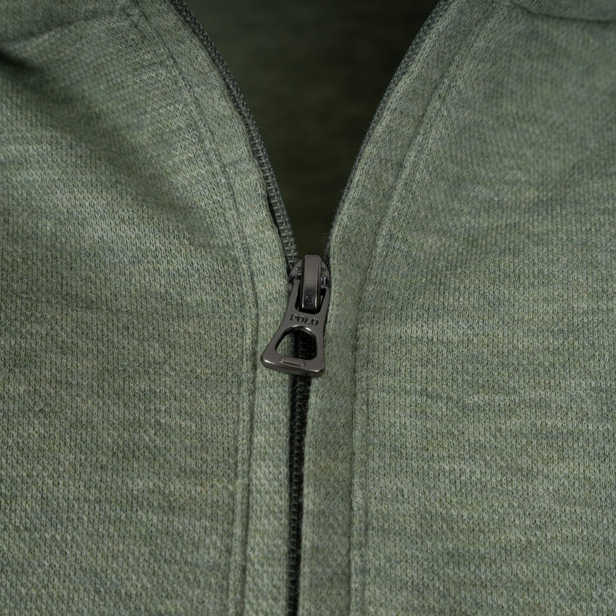 Ralph Lauren Sweater met Rits Groen | Luxury Jersey