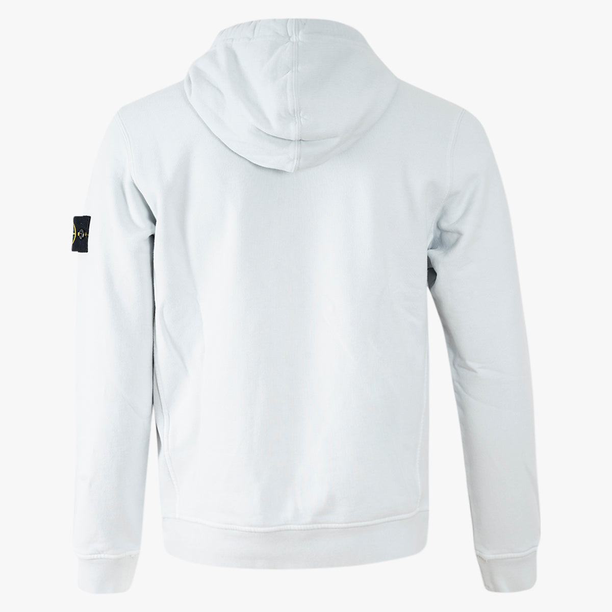 Stone Island Hoodie Lichtblauw | Brushed Organic Cotton Fleece