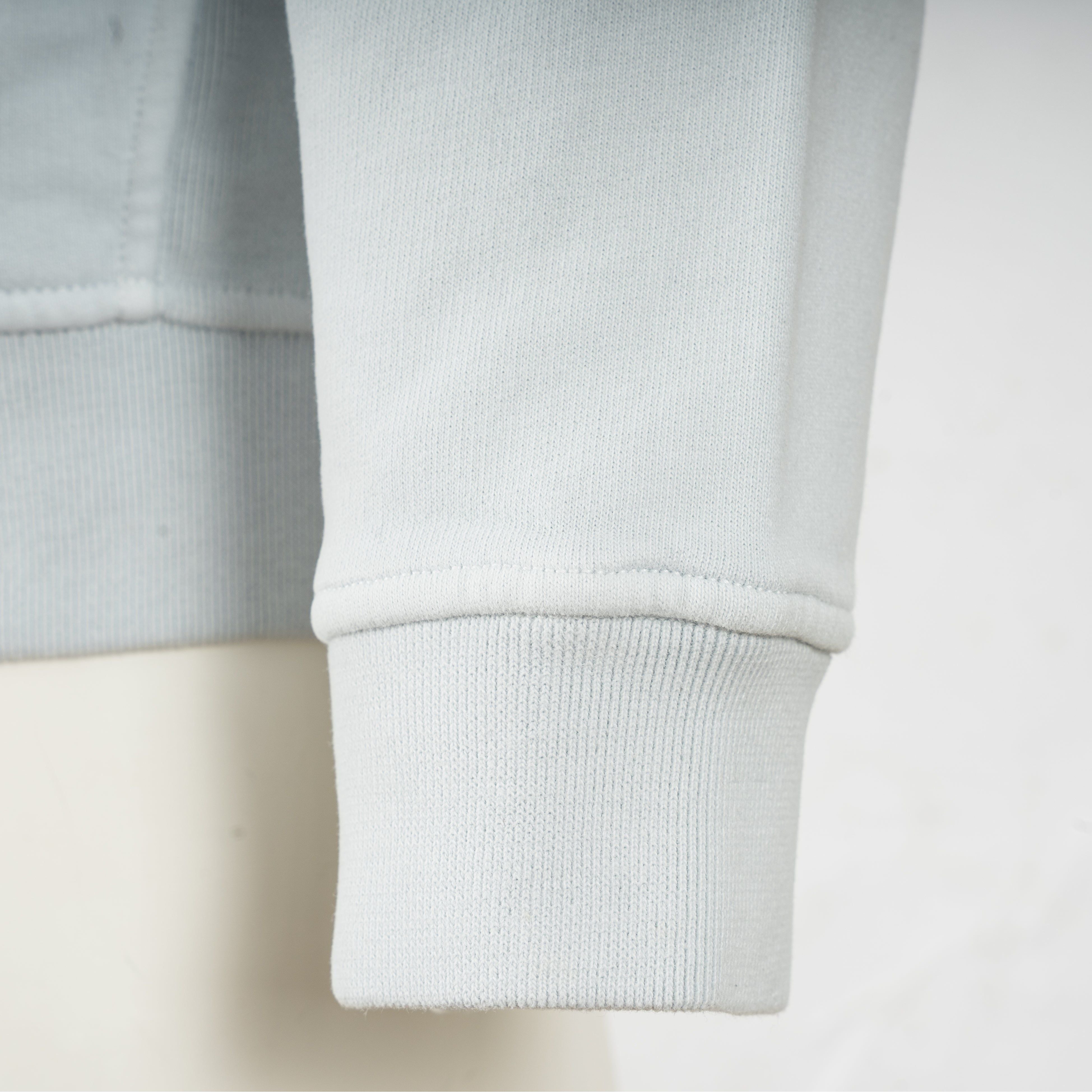 Stone Island Hoodie Lichtblauw | Brushed Organic Cotton Fleece
