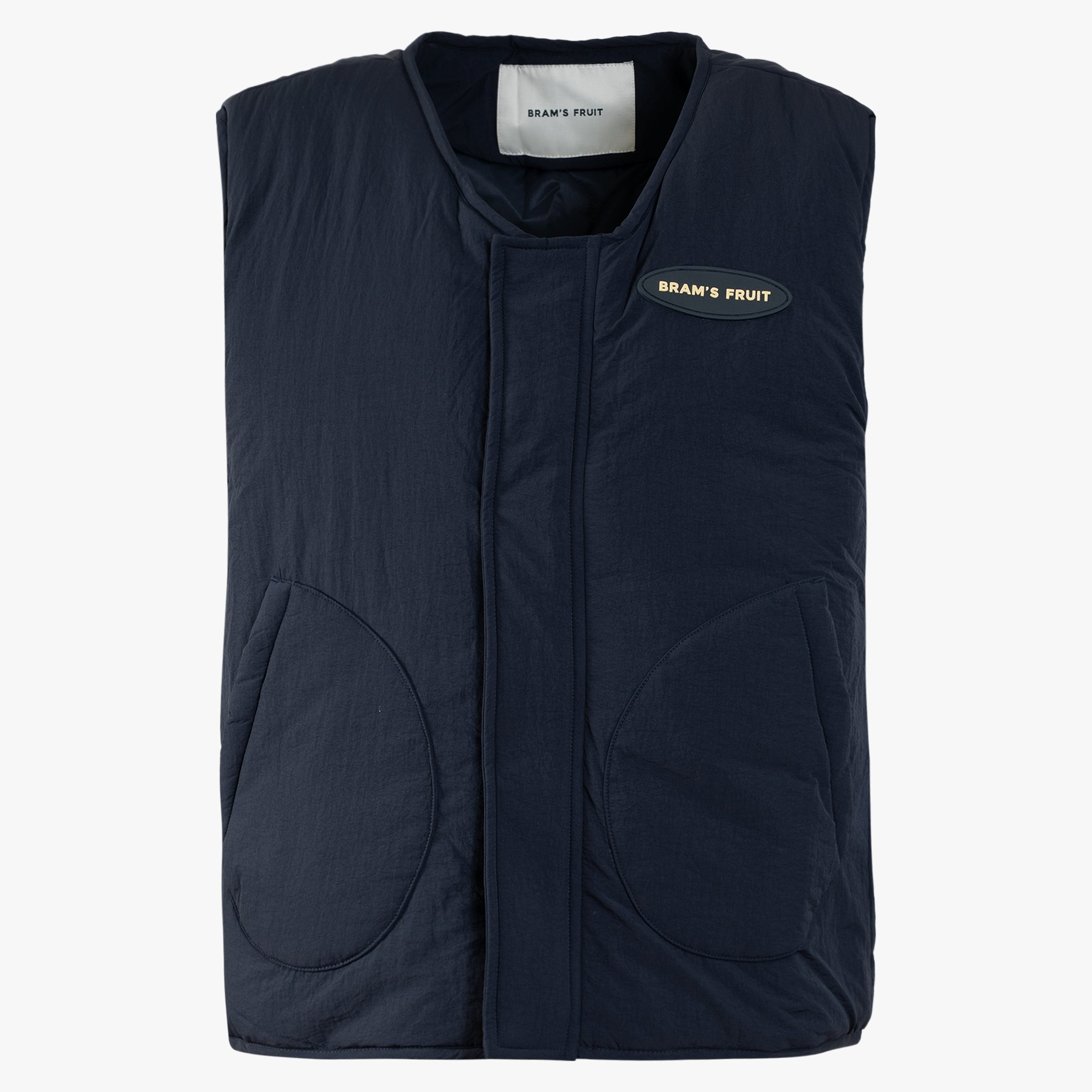 Bram's Fruit Bodywarmer Donkerblauw | Emblem Patch Padded