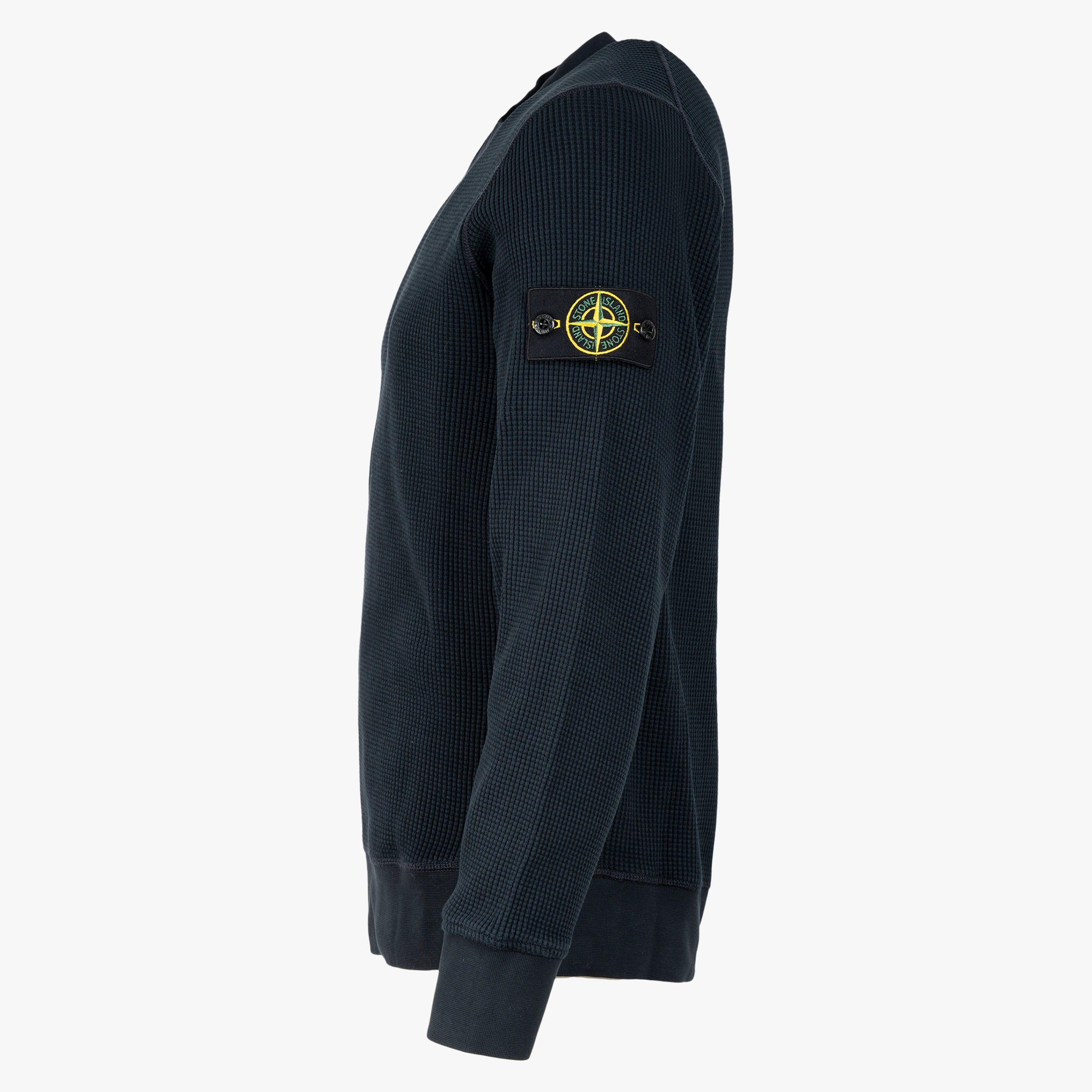 Stone Island Sweater Blauw | Cotton Waffle Fleece