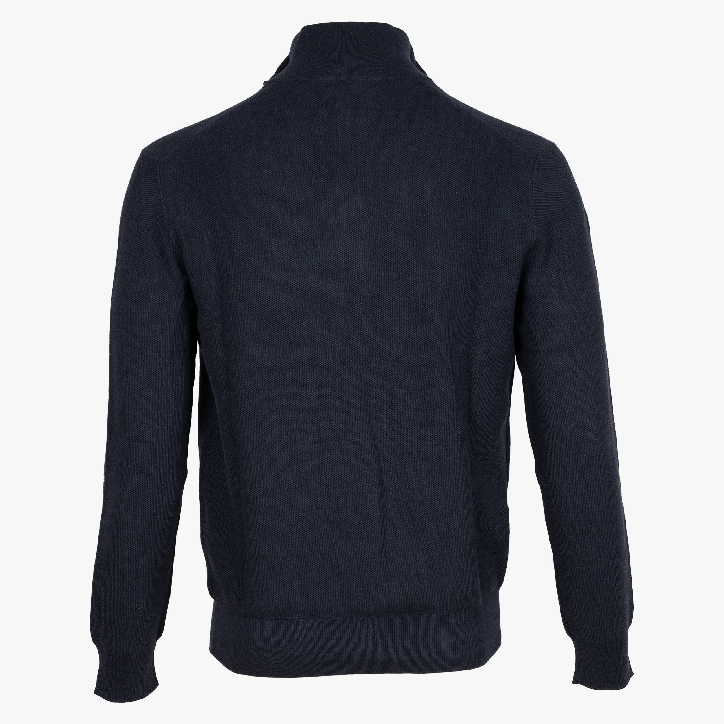 Ralph Lauren Gebreide Trui met Rits Blauw | Mesh Cotton