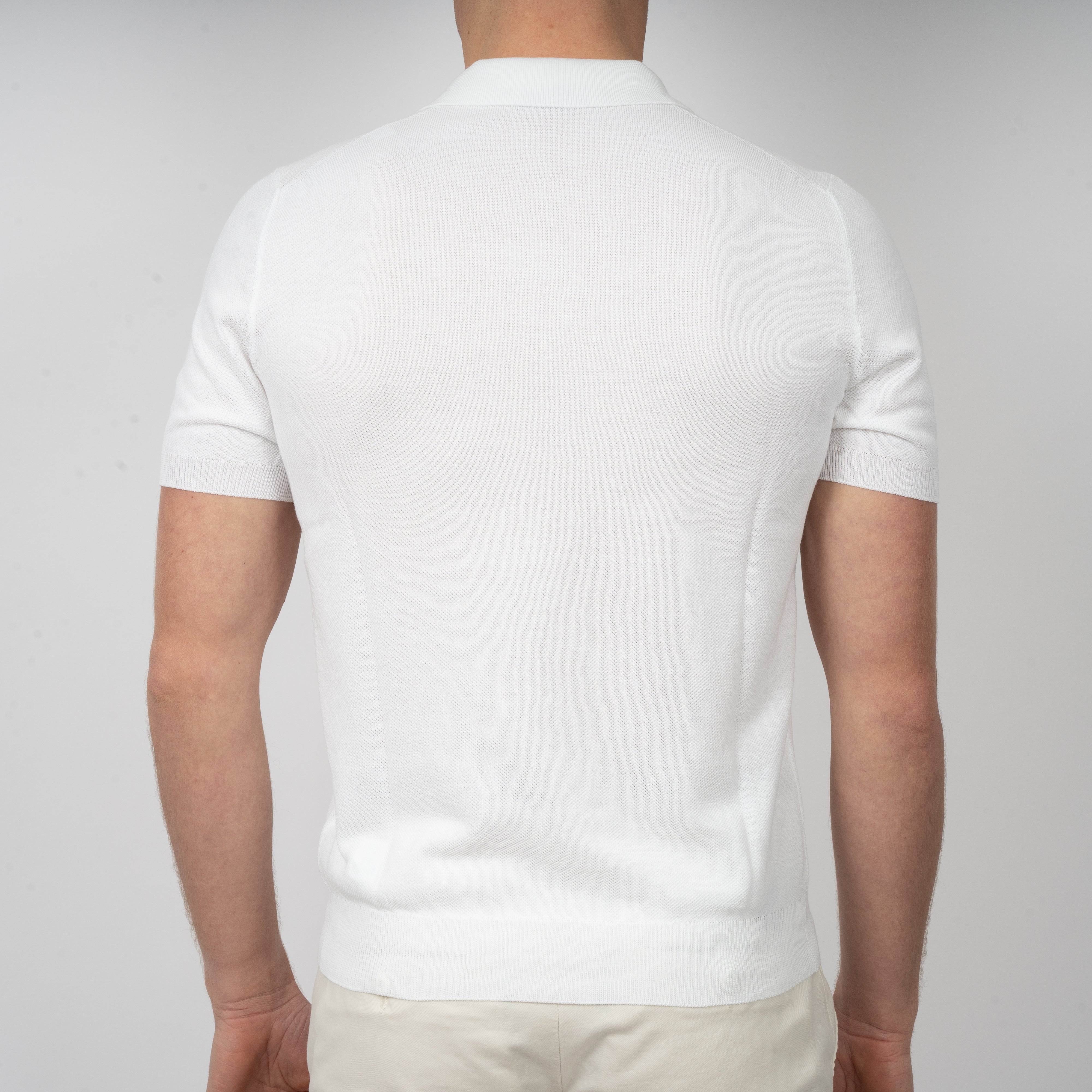 Gran Sasso Polo Wit | Fresh Cotton