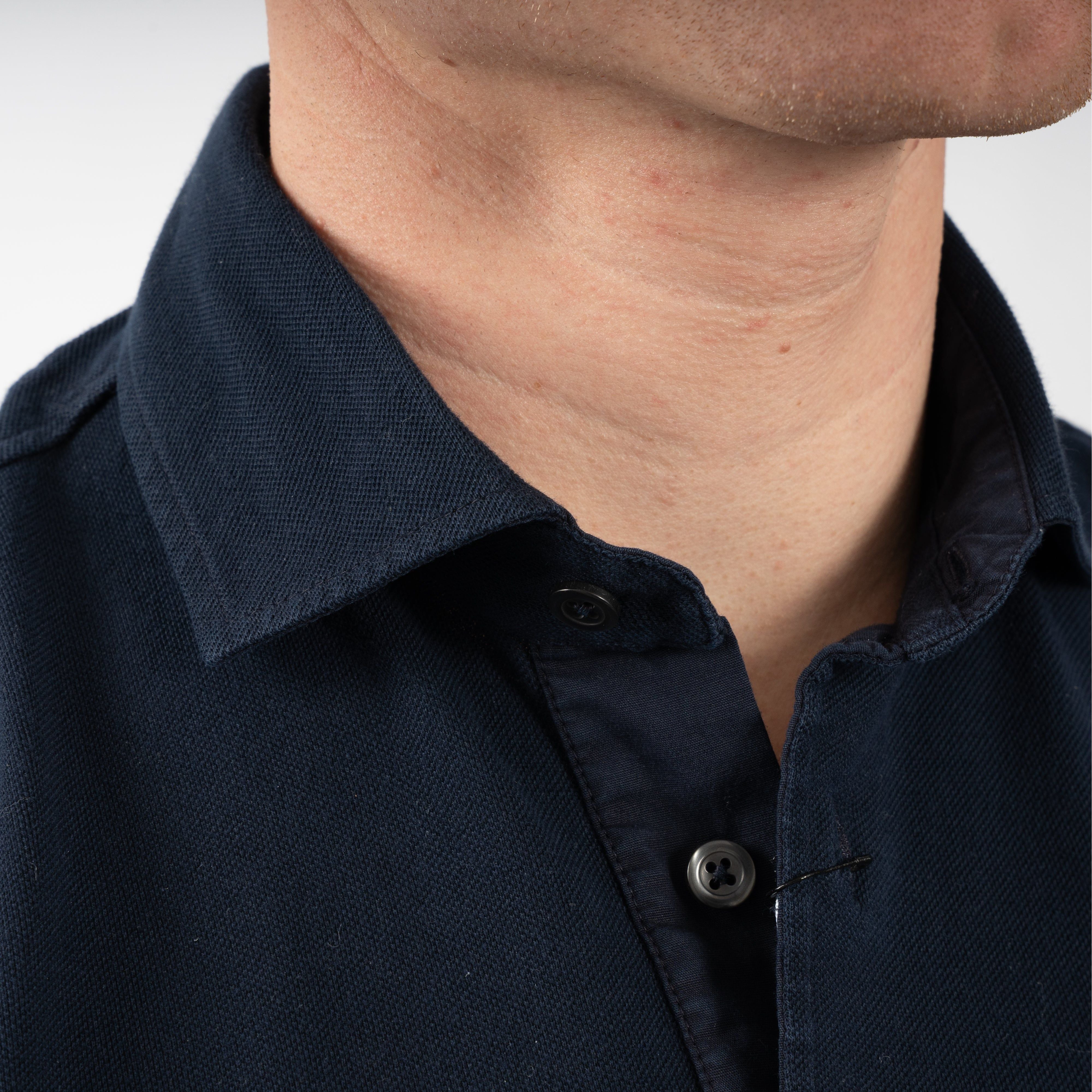 Gran Sasso Polo Donkerblauw | Vintage