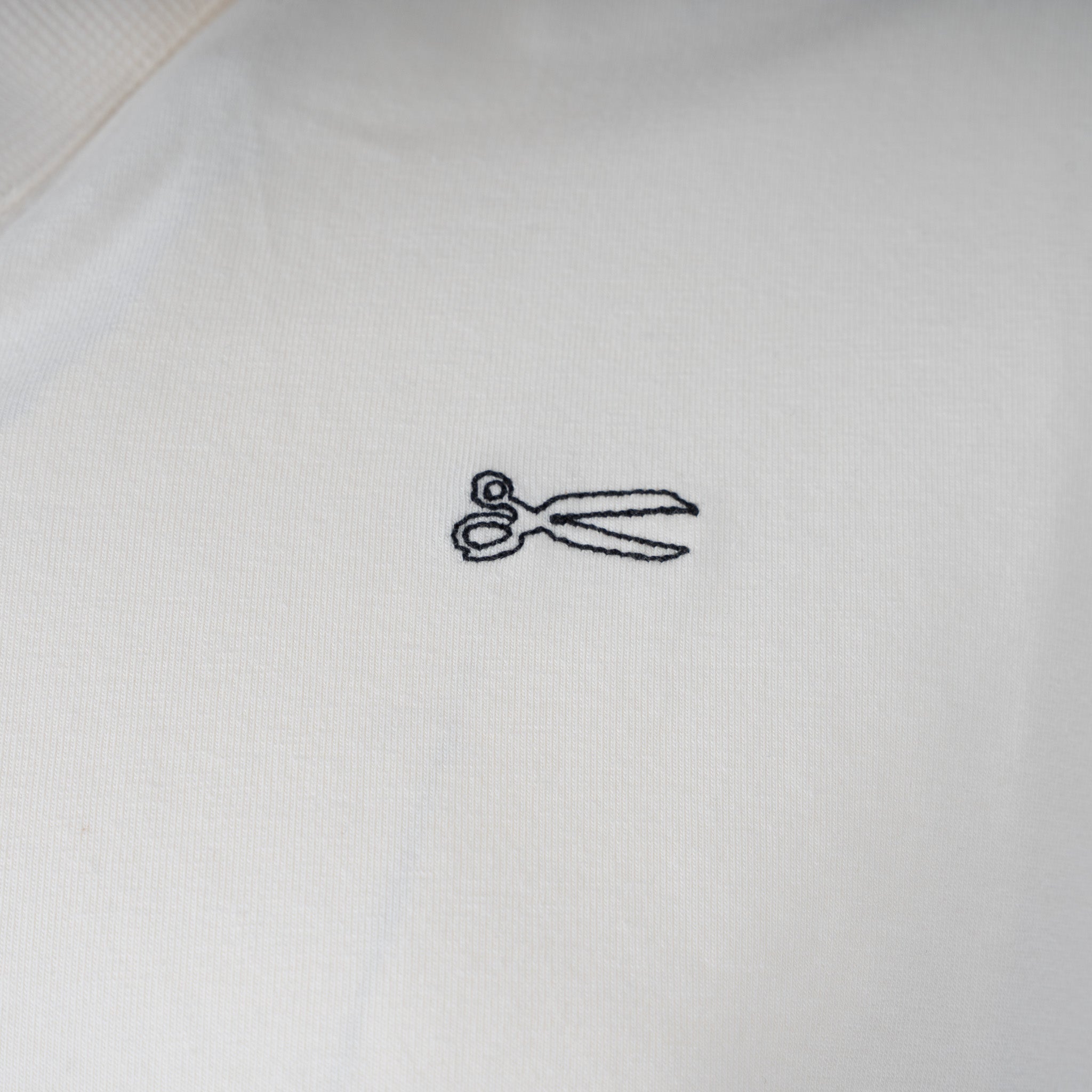 Denham Polo Wit | Scissor Open Collar