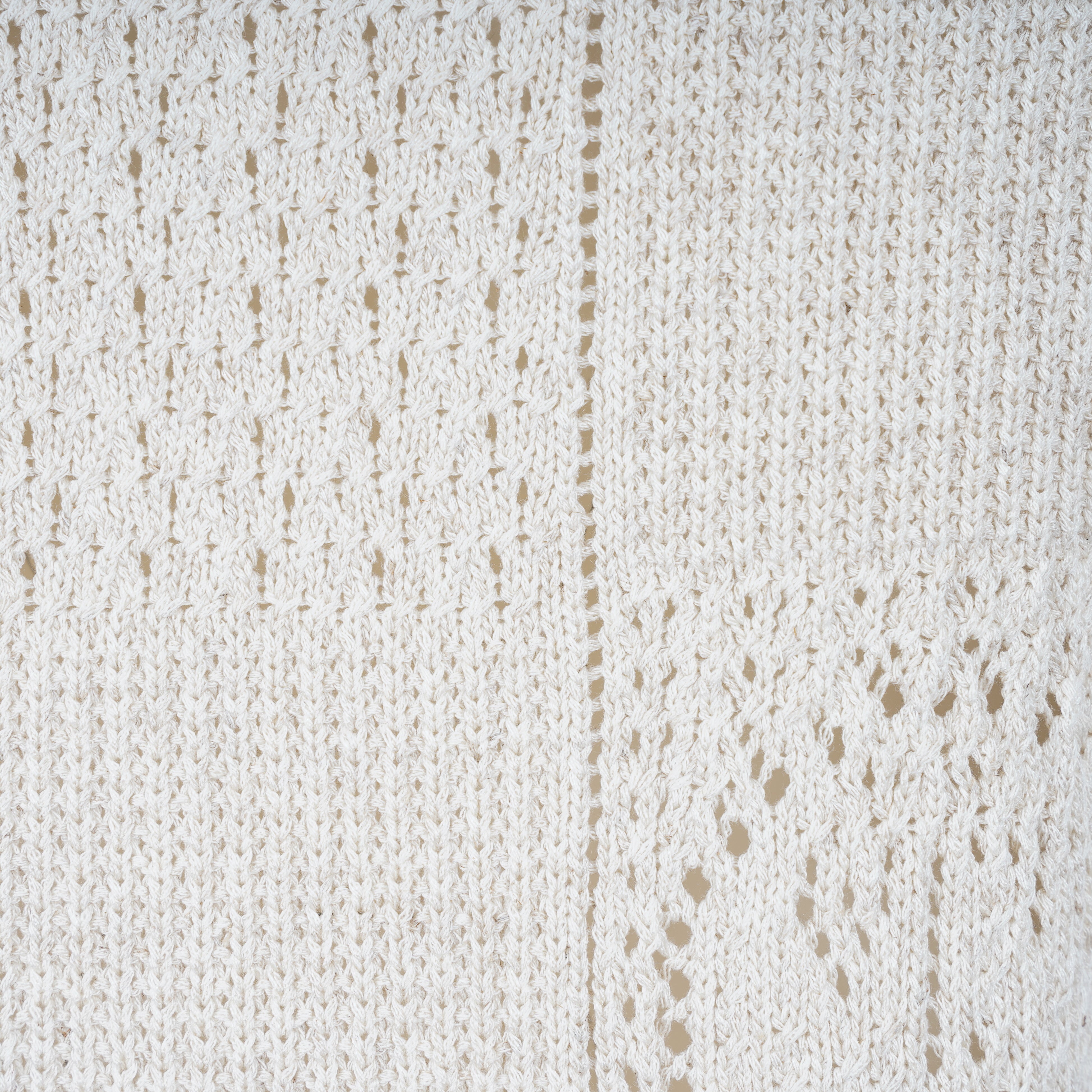 Olaf Gebreide Polo Off-White | Face Logo