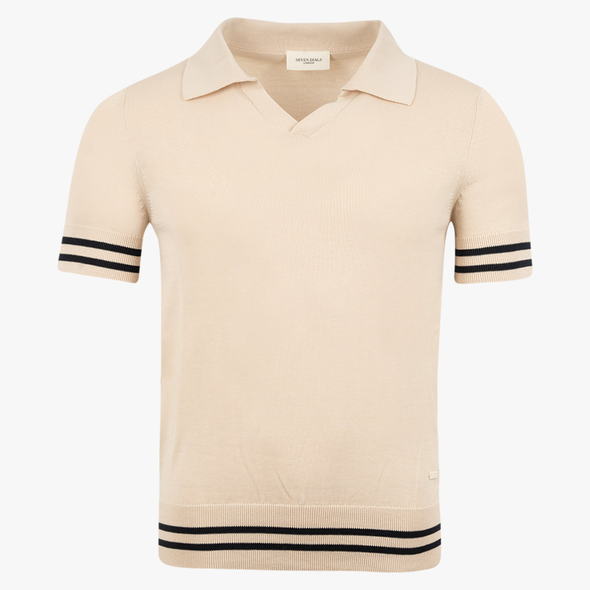 SEVEN DIALS Buttonless Polo Beige | Fido