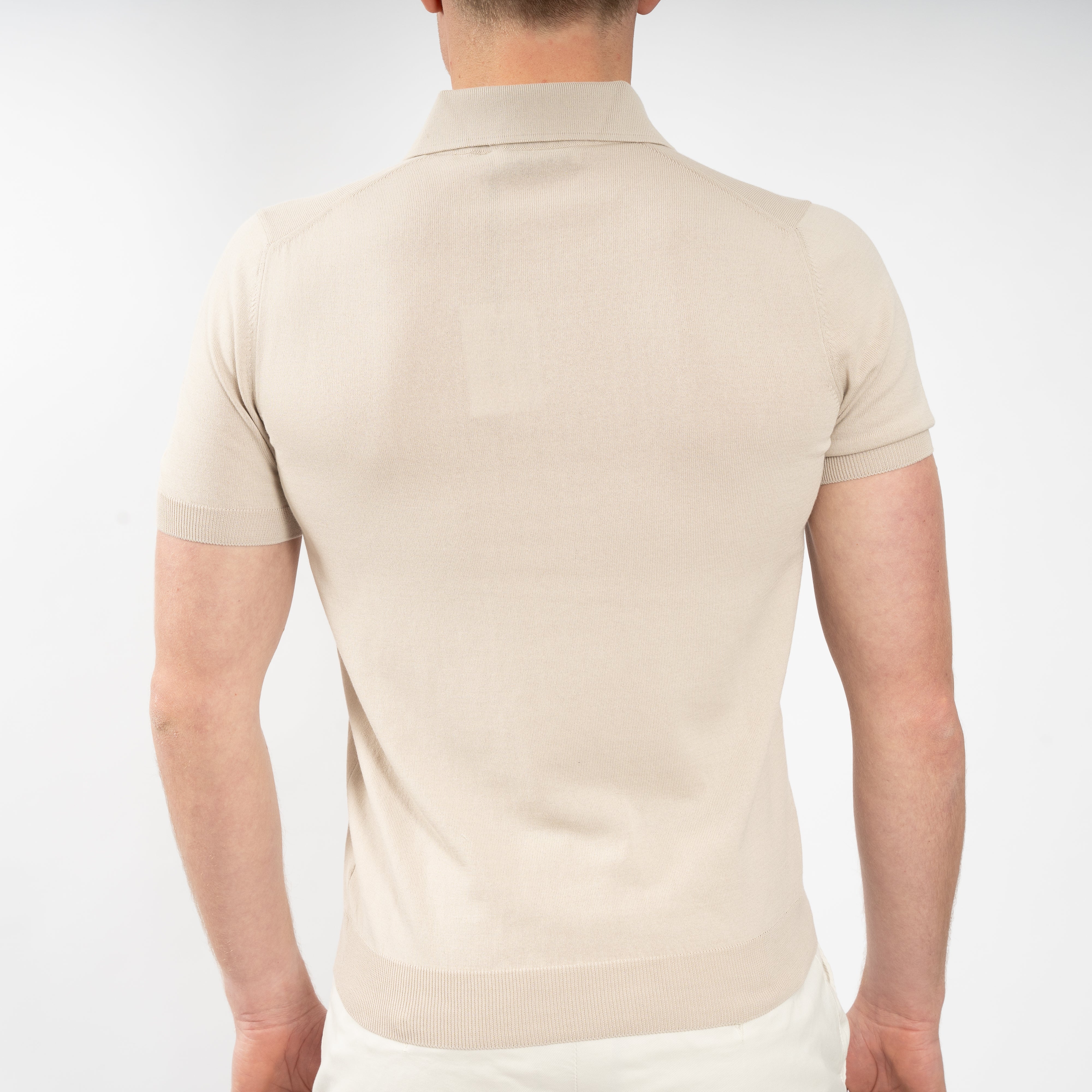 Gran Sasso Polo Beige | Fresh Cotton