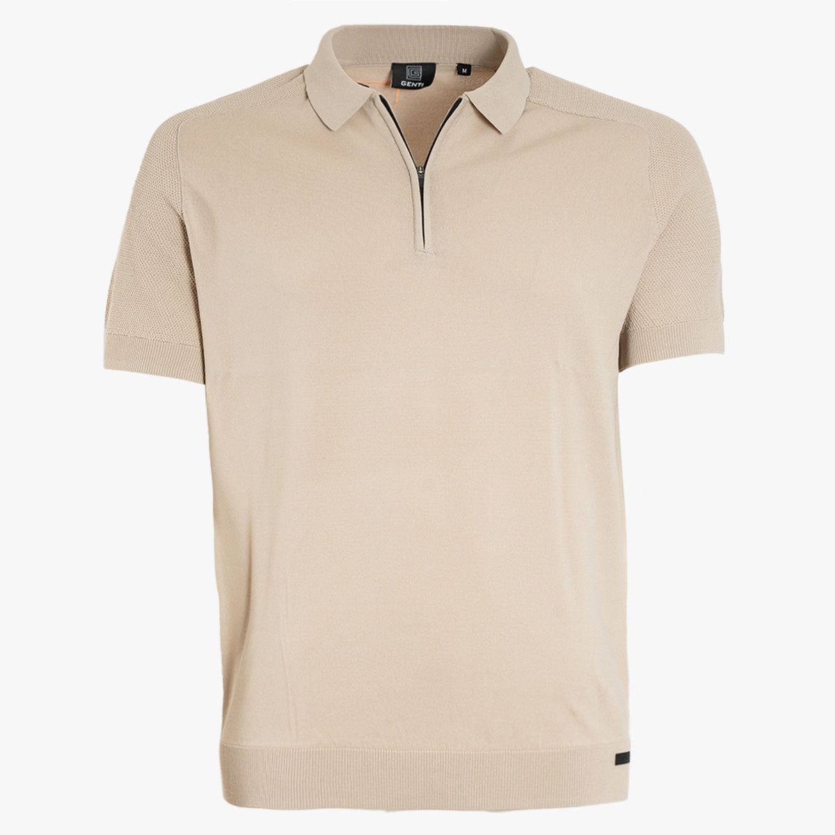 Genti Zip-Polo Beige | Cool Dry