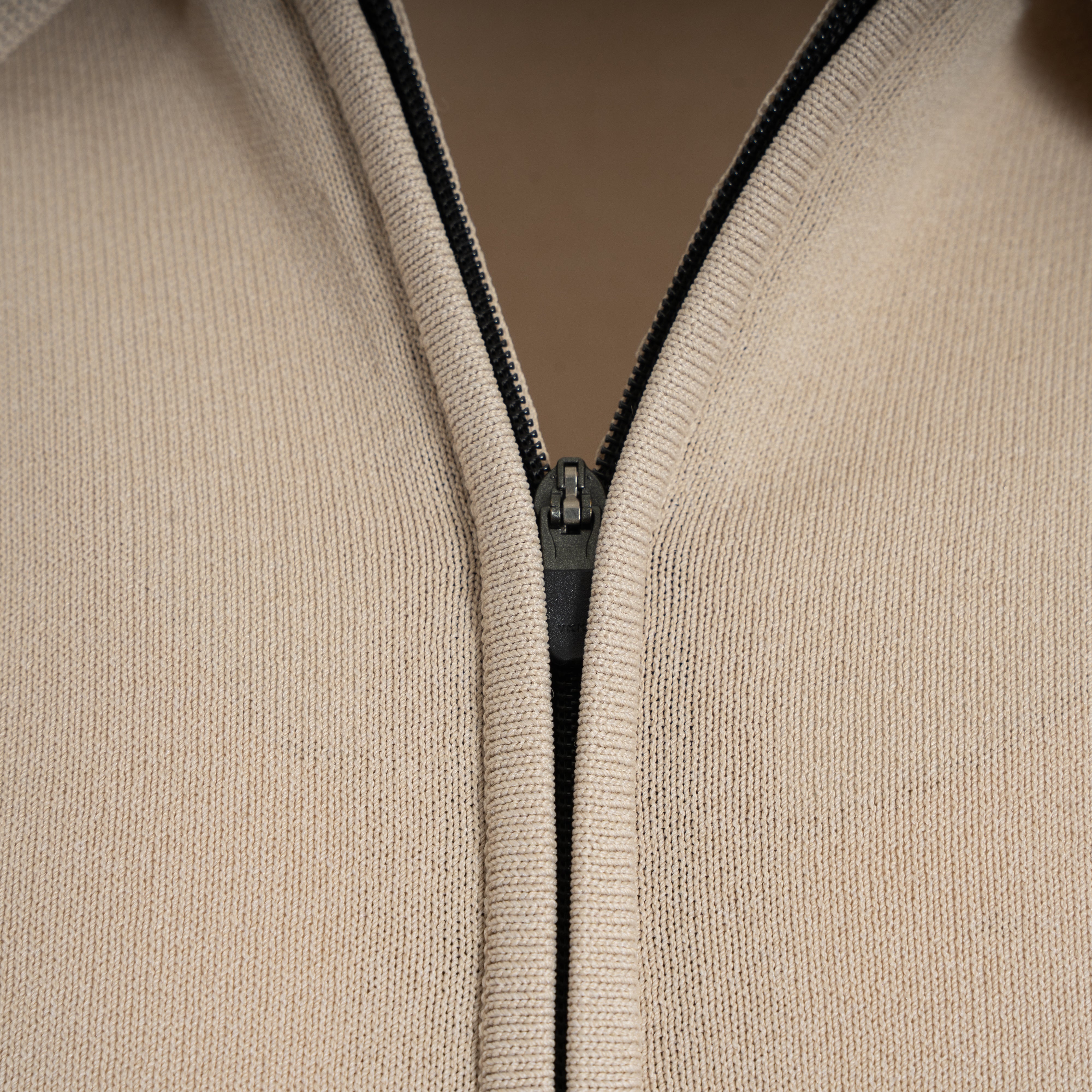 Genti Zip-Polo Beige | Cool Dry