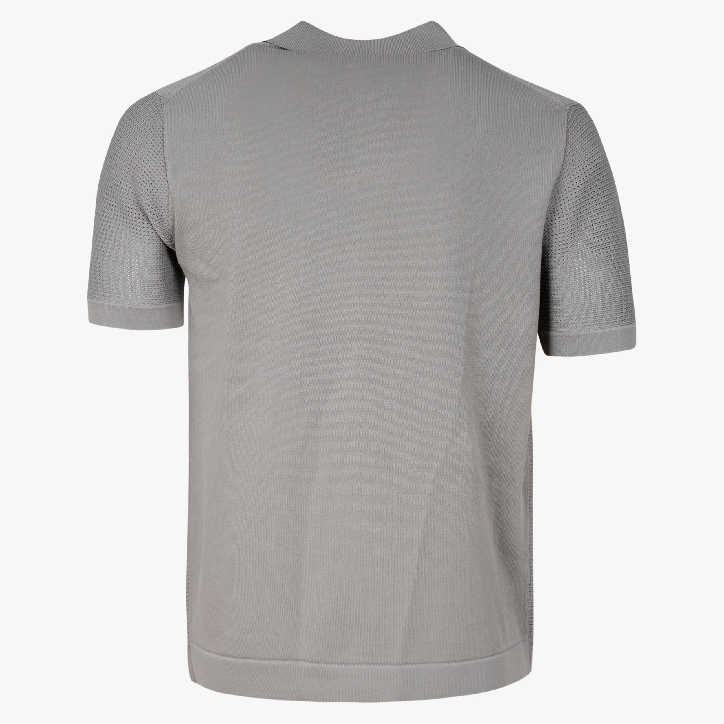 Genti Buttonless Polo Taupe | Cool Dry