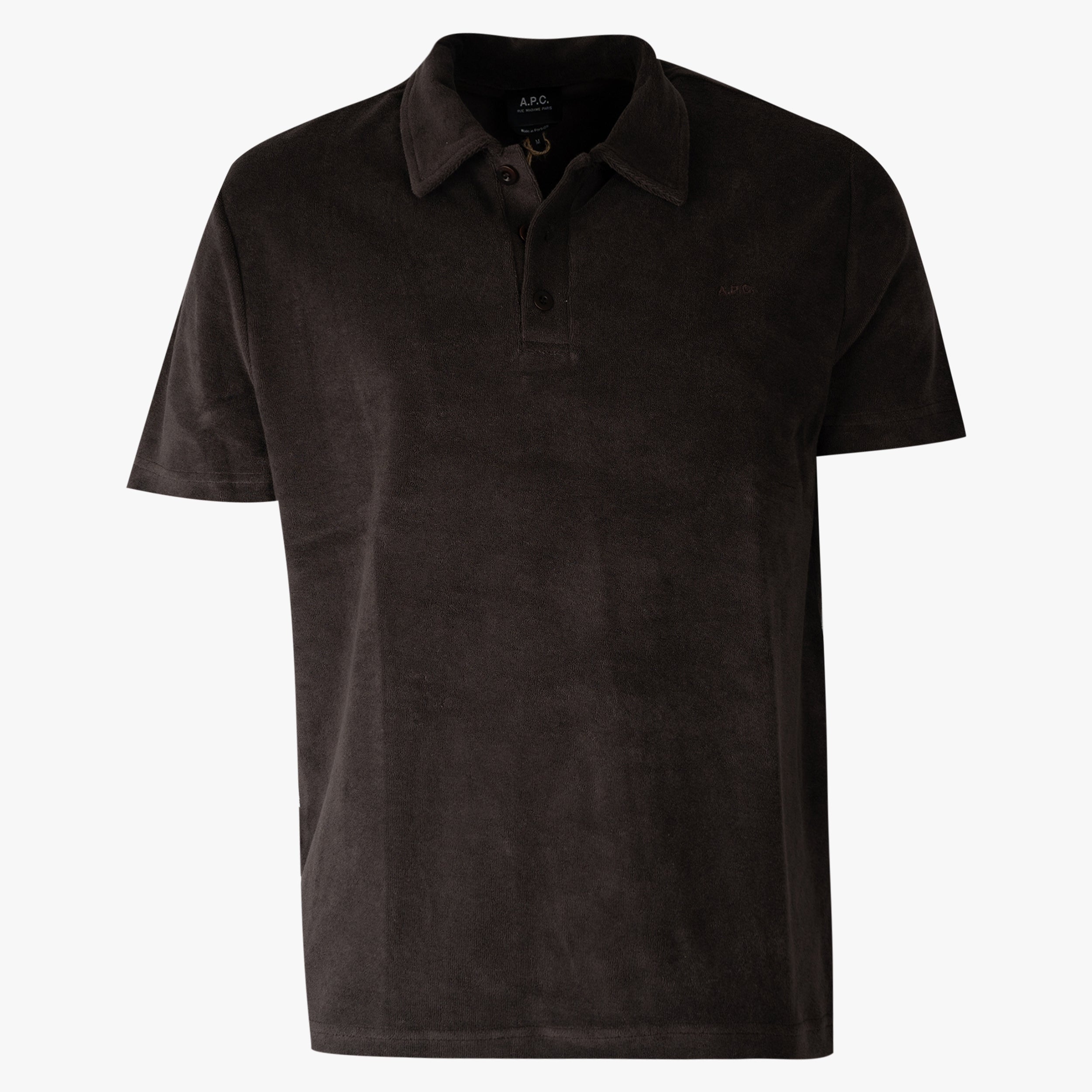 A.P.C. Badstof Polo Bruin | Manches