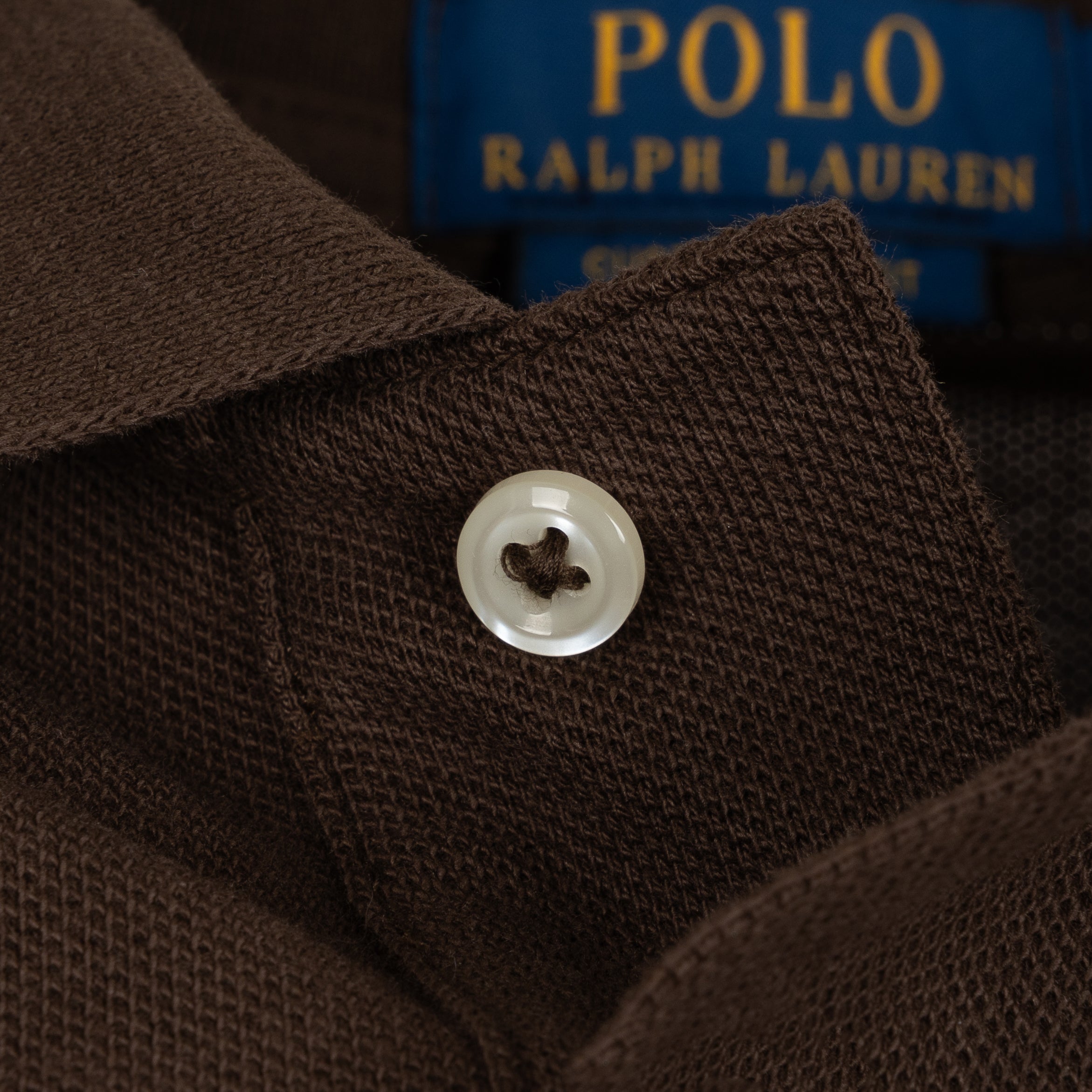 Ralph Lauren Polo Donkerbruin | Custom Slim Fit