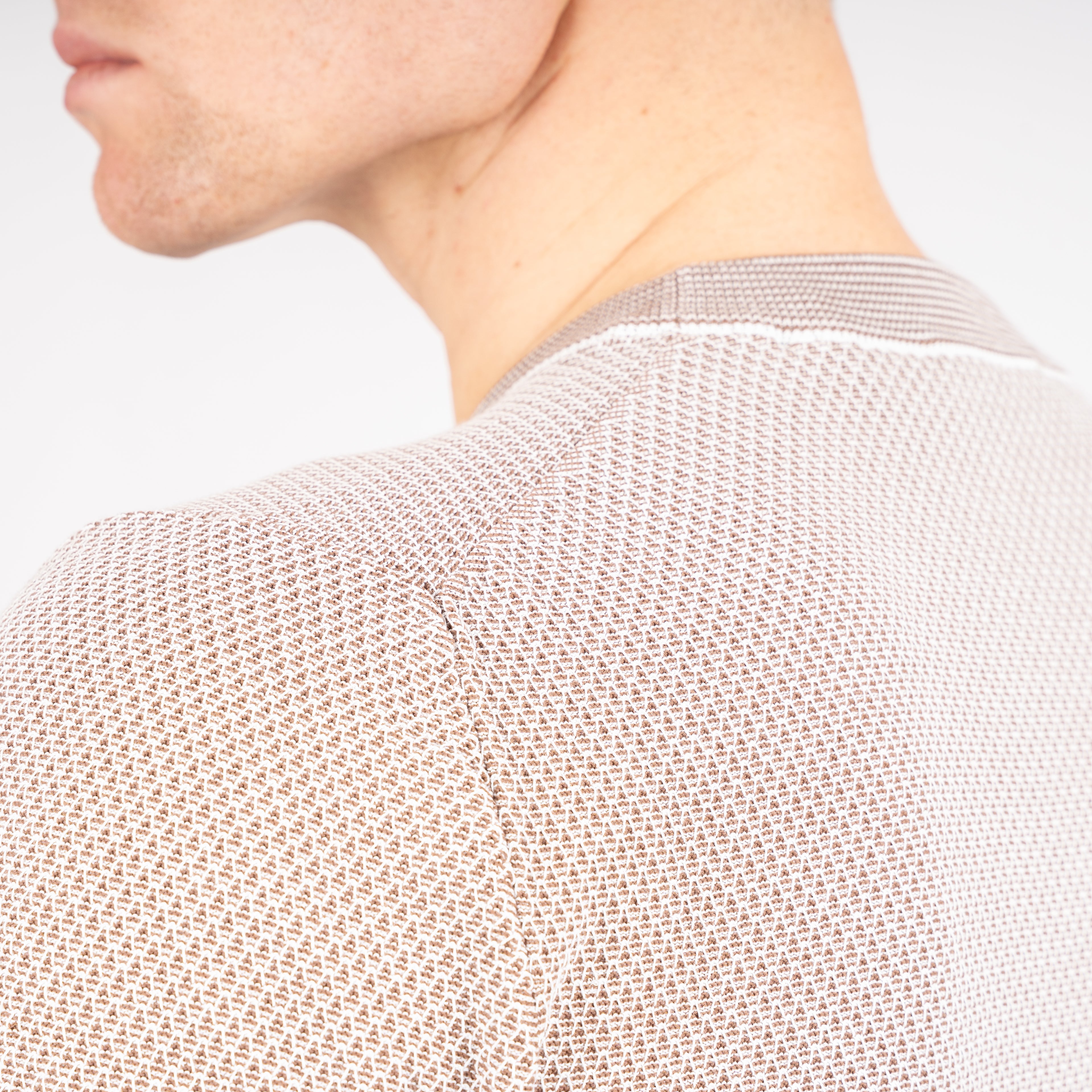 Gran Sasso Gebreid T-Shirt Taupe | Fresh Cotton