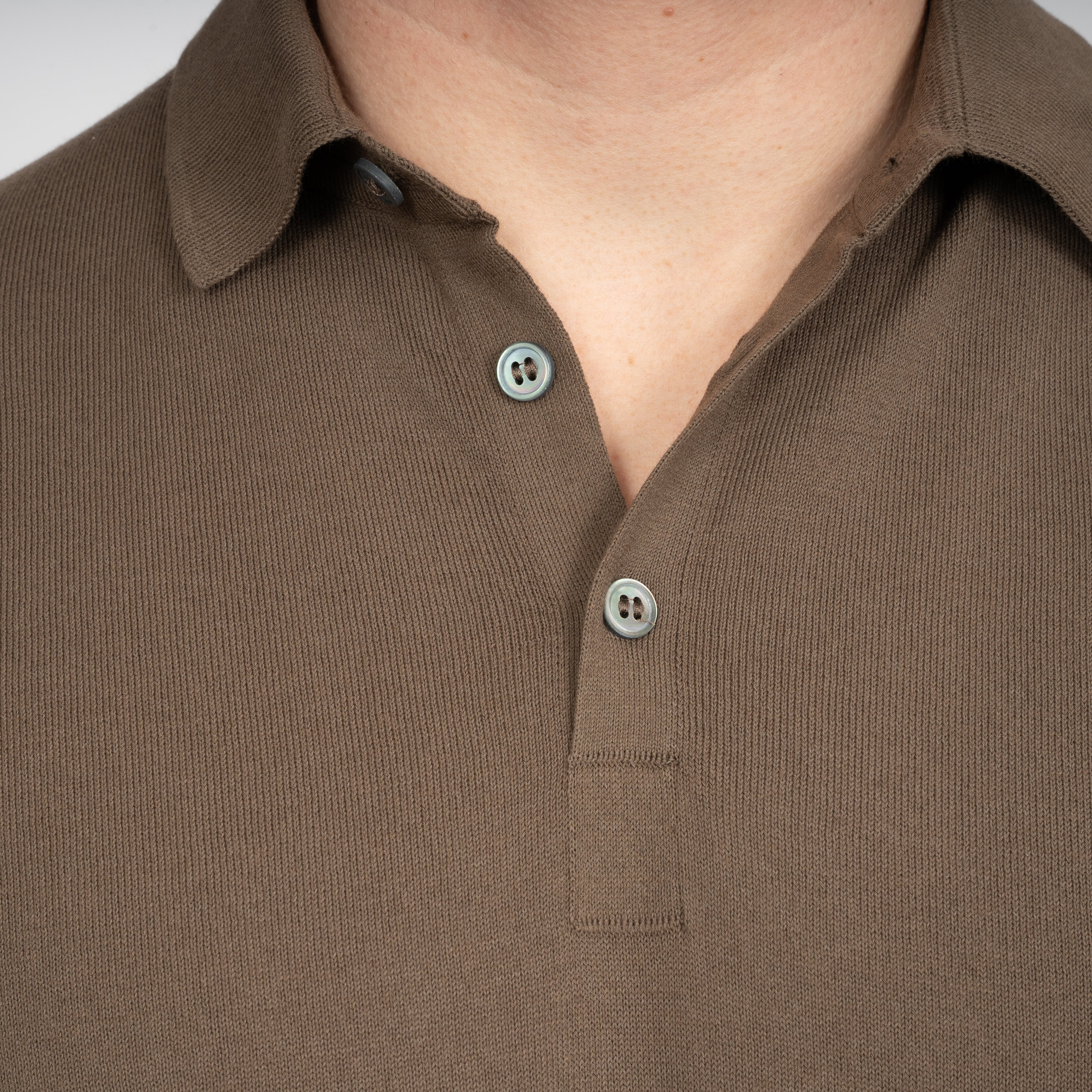 Gran Sasso Polo Bruin | Fresh Cotton