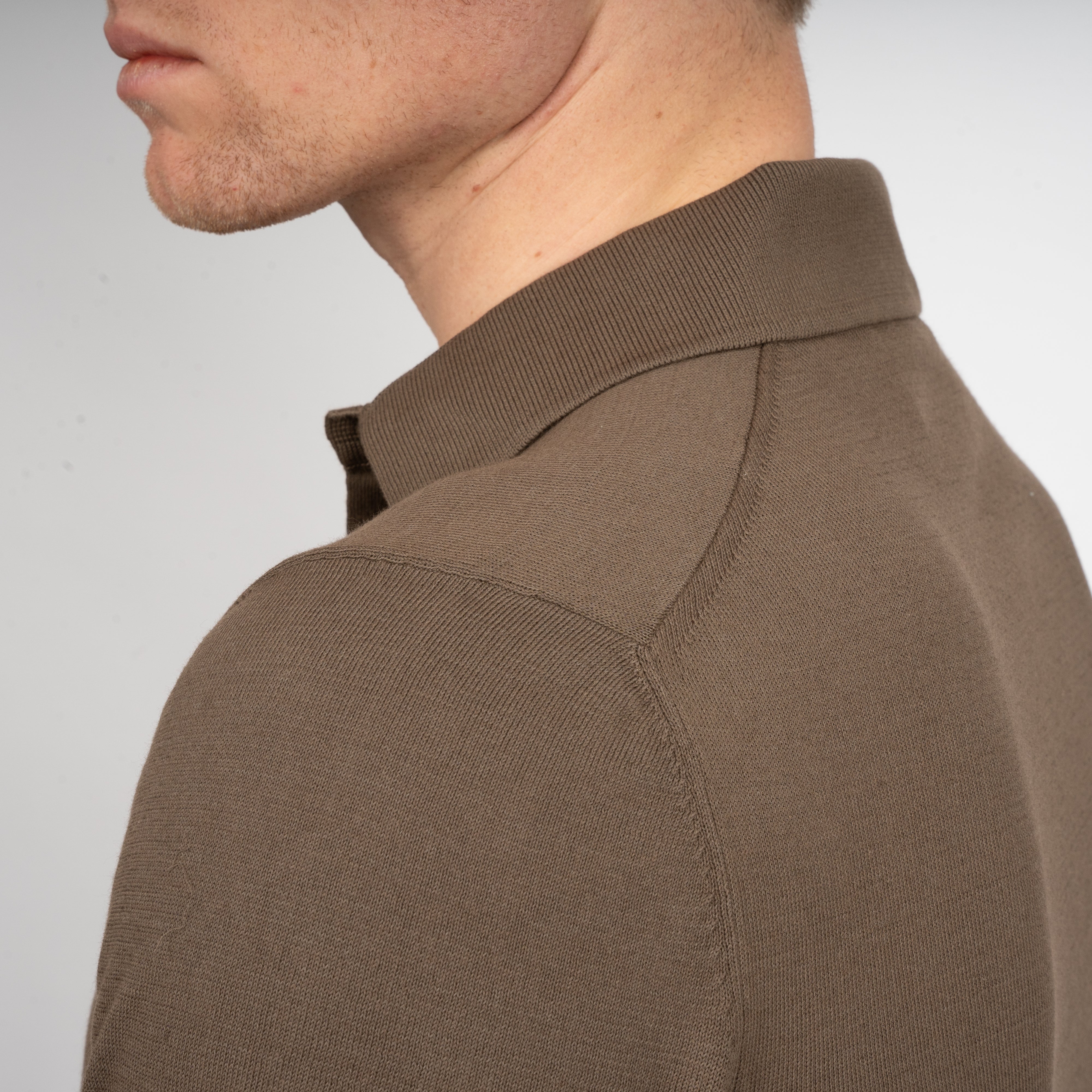 Gran Sasso Polo Bruin | Fresh Cotton