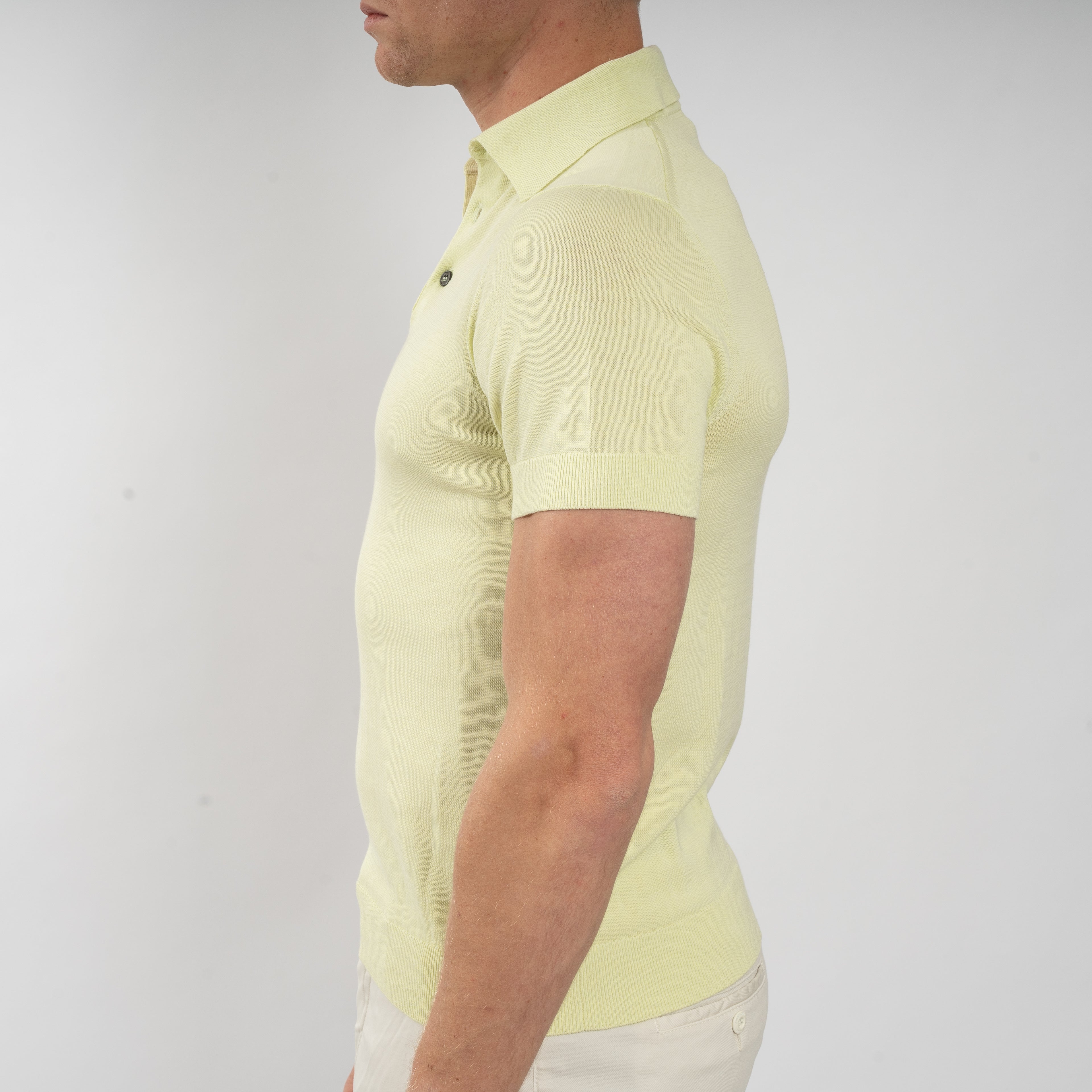 SEVEN DIALS Gebreide Polo Pistache Groen | Fillin
