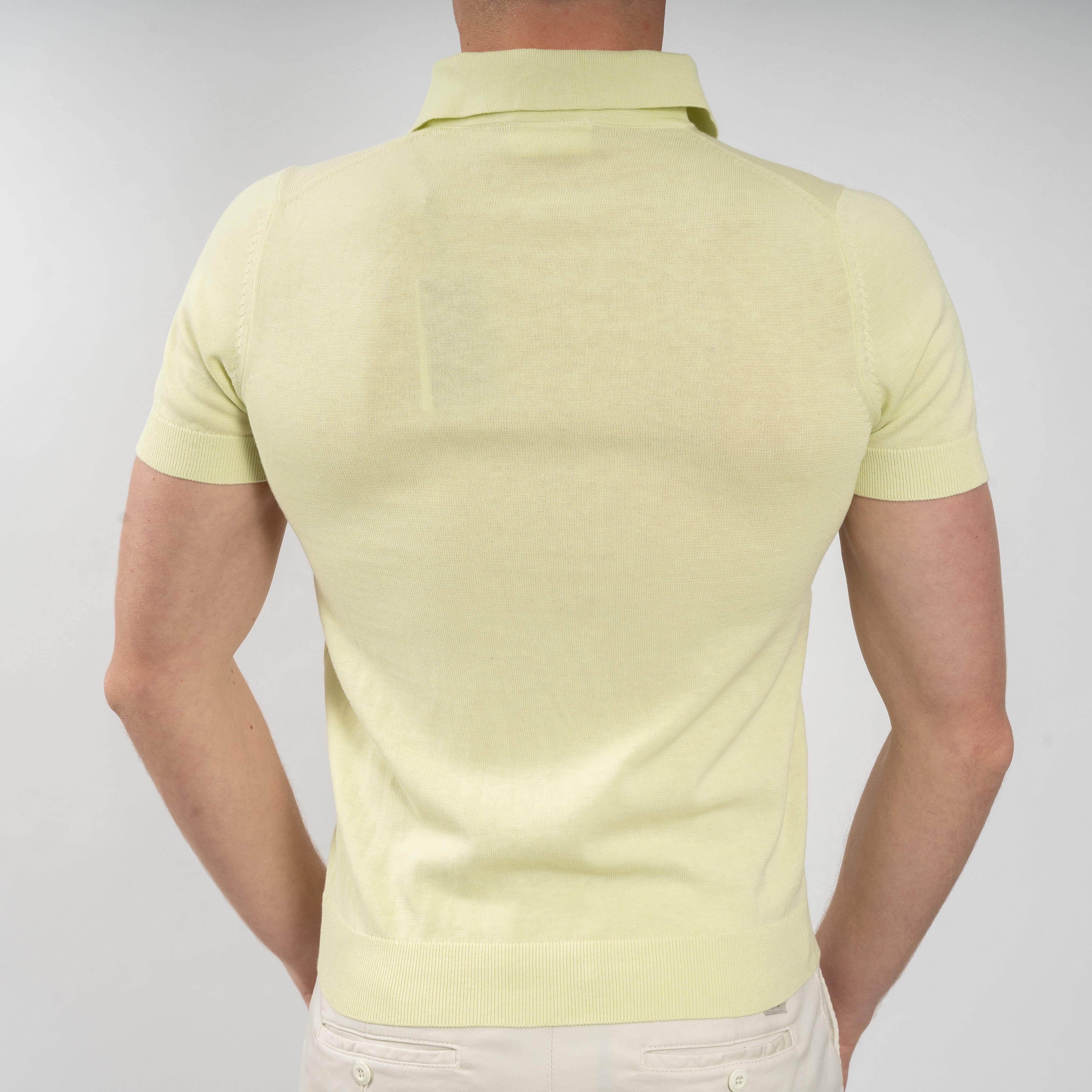 SEVEN DIALS Gebreide Polo Pistache Groen | Fillin