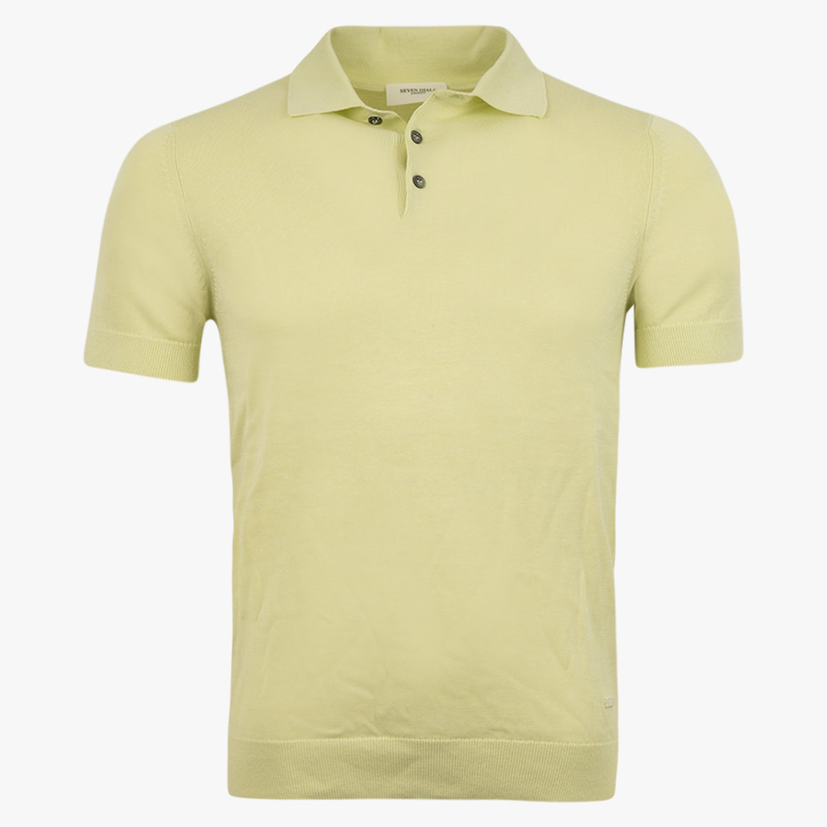 SEVEN DIALS Gebreide Polo Pistache Groen | Fillin