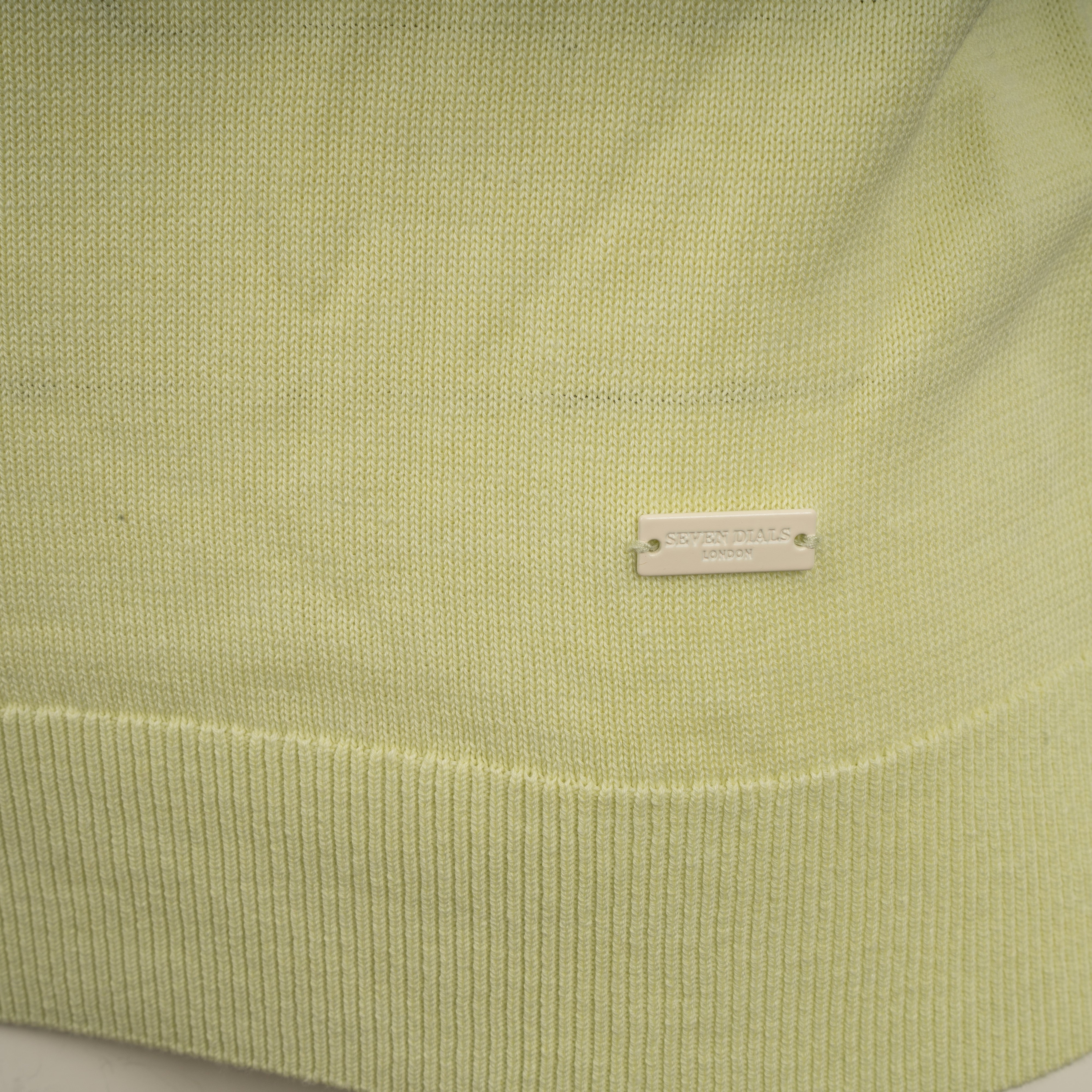 SEVEN DIALS Gebreide Polo Pistache Groen | Fillin