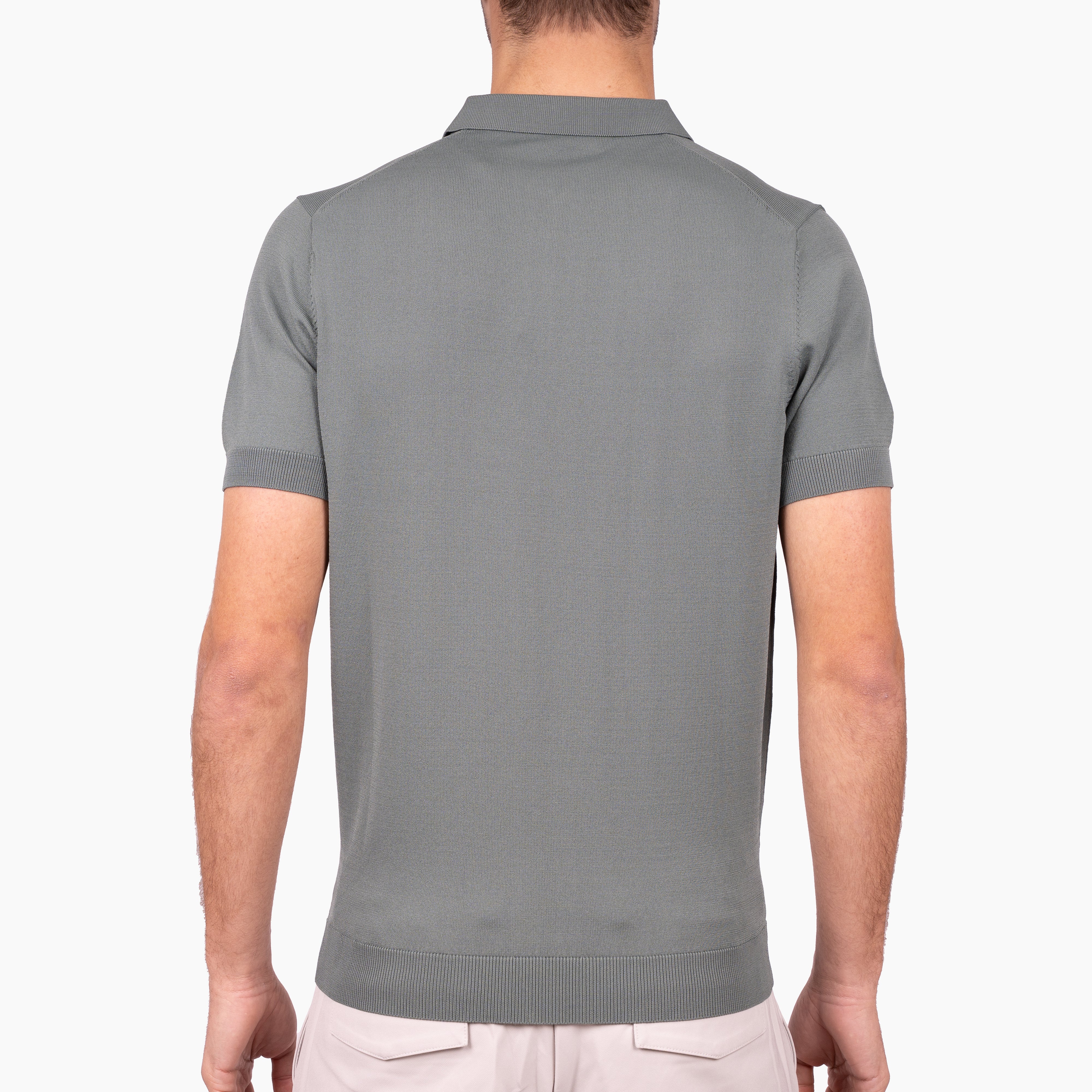 SEVEN DIALS Technische Polo met Rits Lichtgroen | Osric