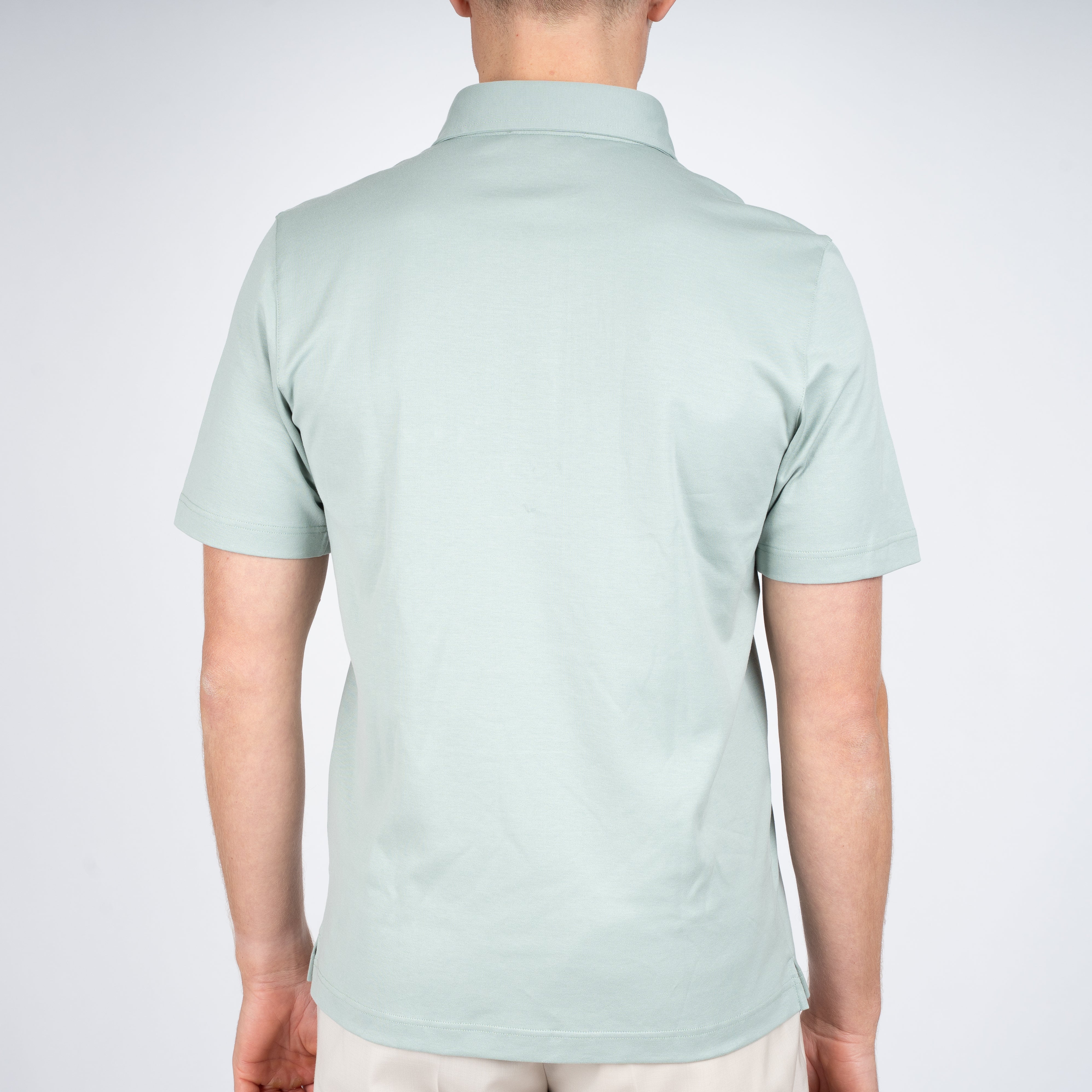 Gran Sasso Polo Mintgroen | Mercerized Cotton