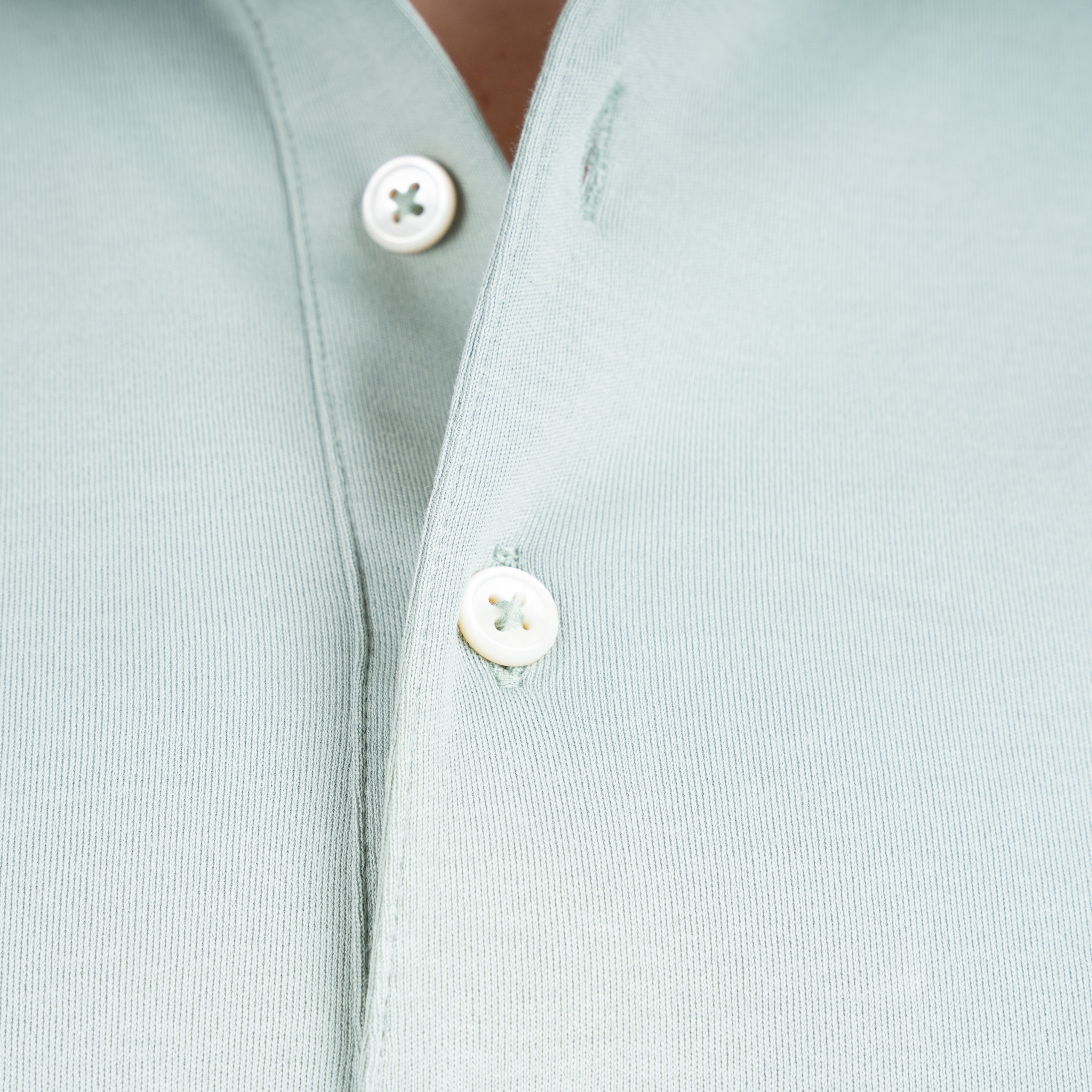 Gran Sasso Polo Mintgroen | Mercerized Cotton