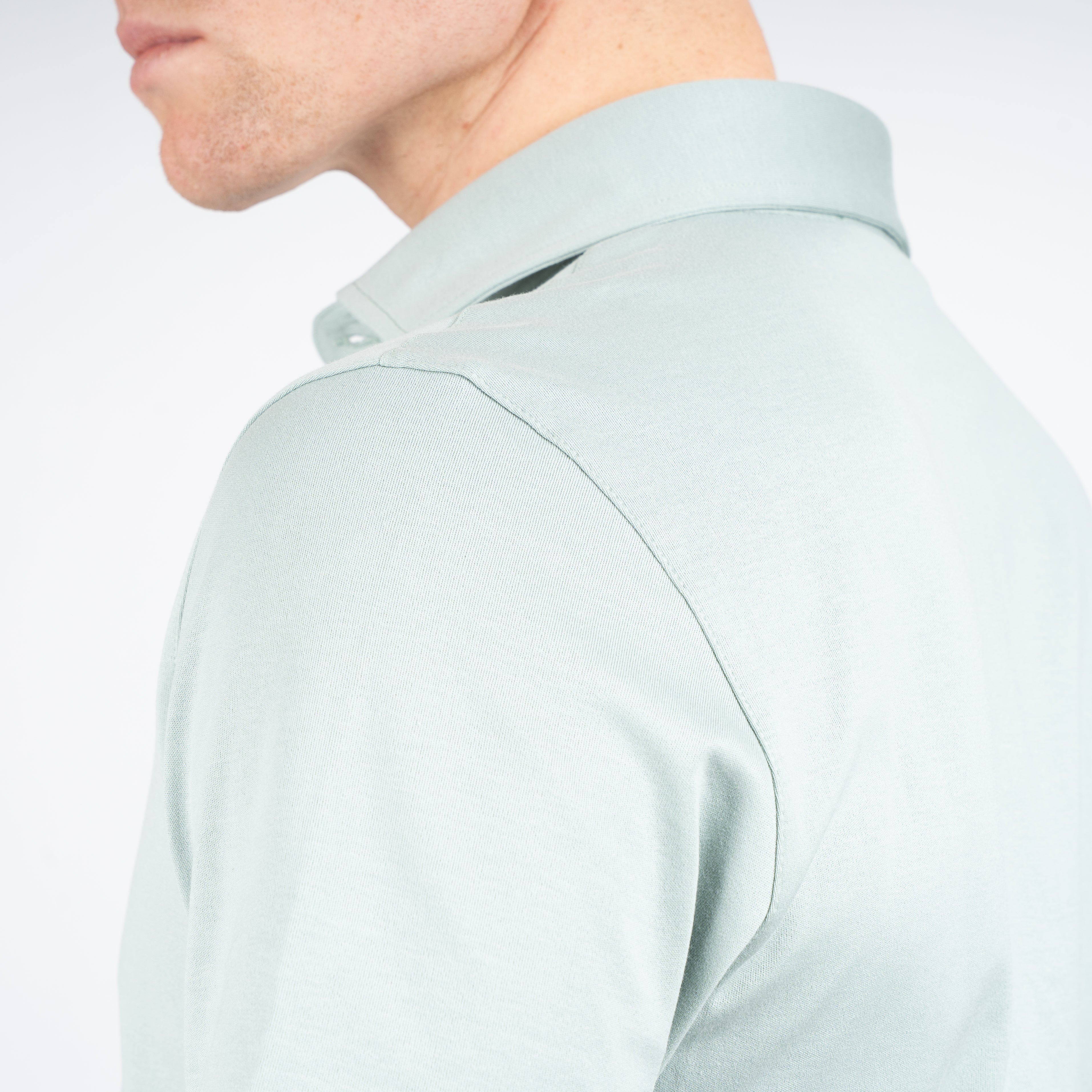Gran Sasso Polo Mintgroen | Mercerized Cotton