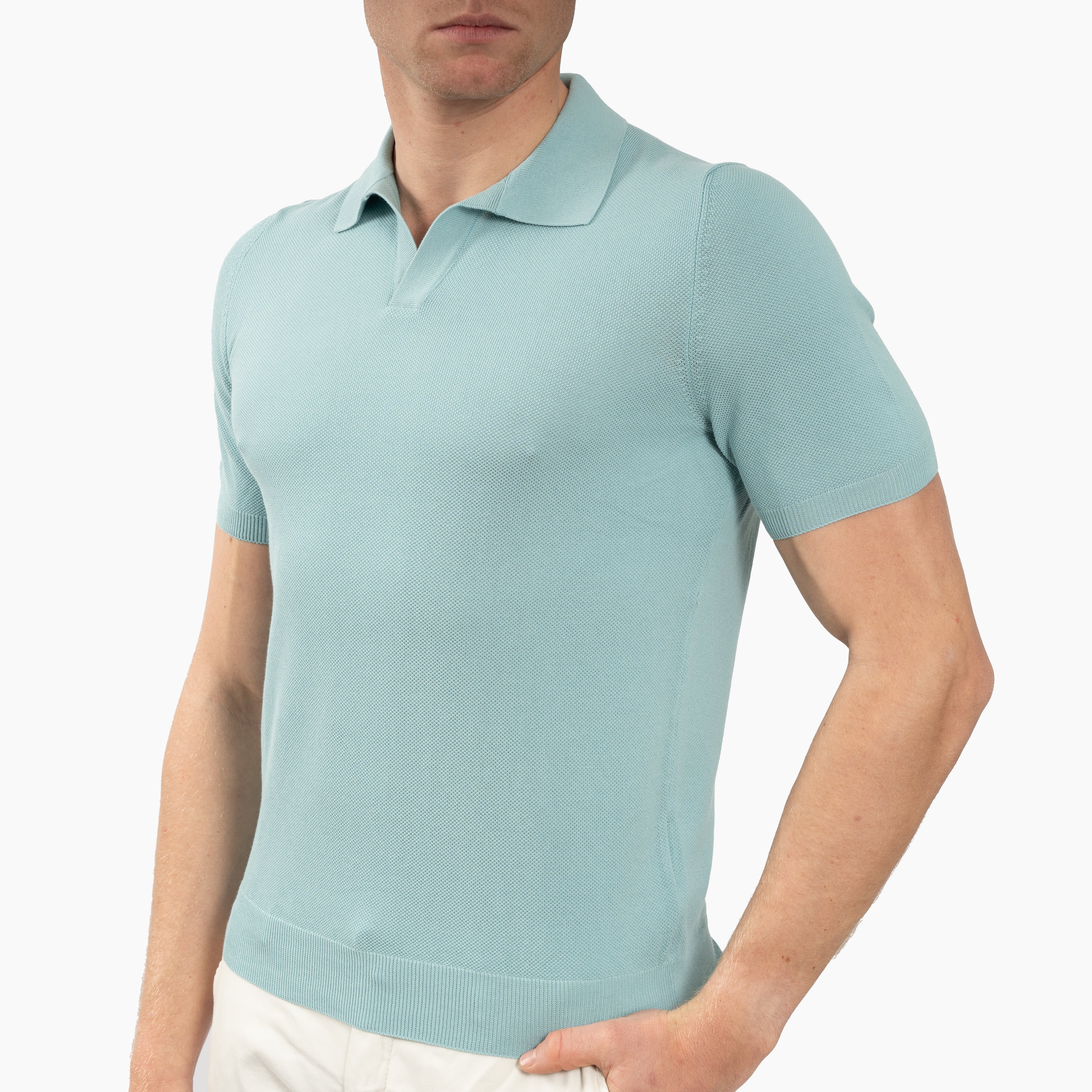 Gran Sasso Polo Aquablauw | Fresh Cotton