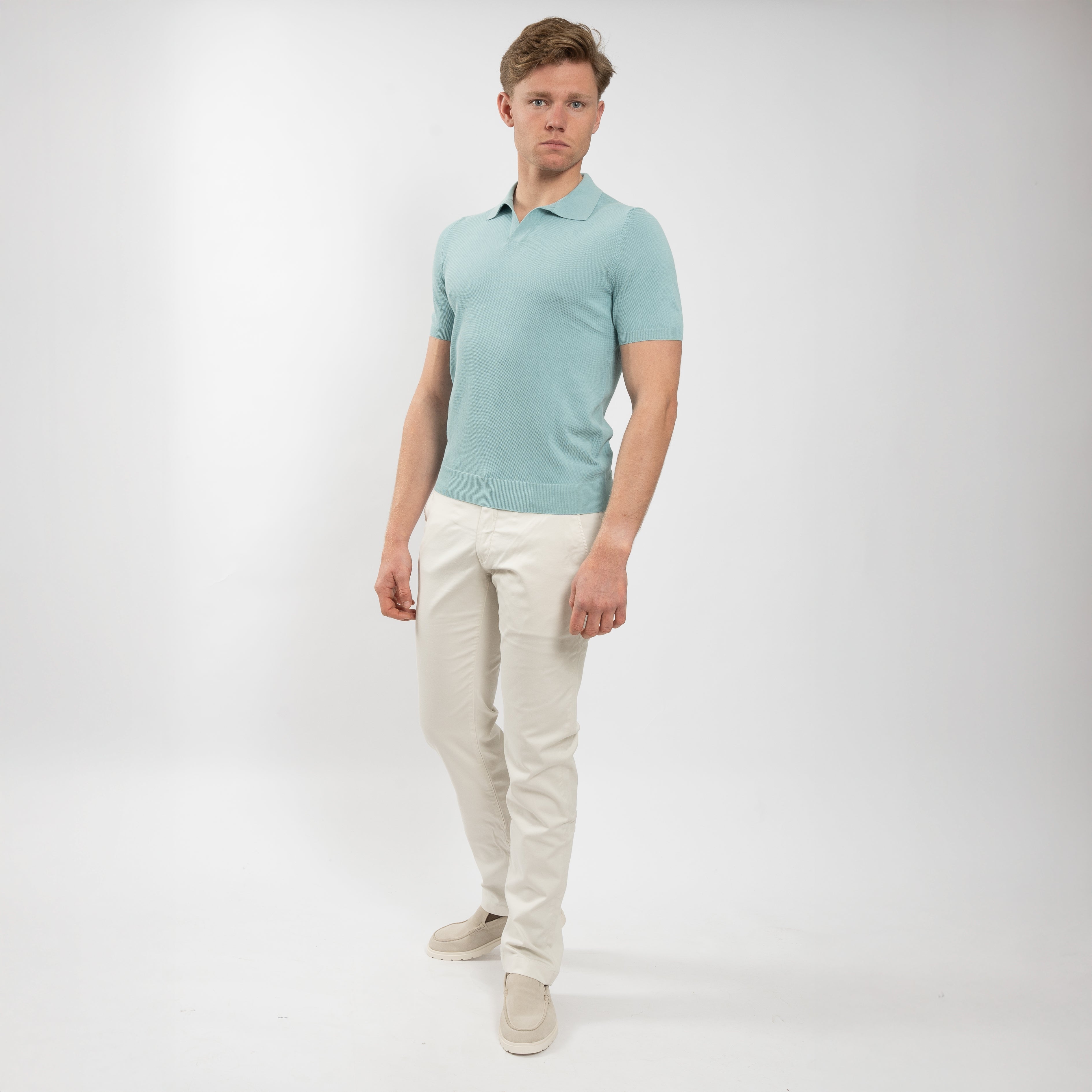 Gran Sasso Polo Aquablauw | Fresh Cotton
