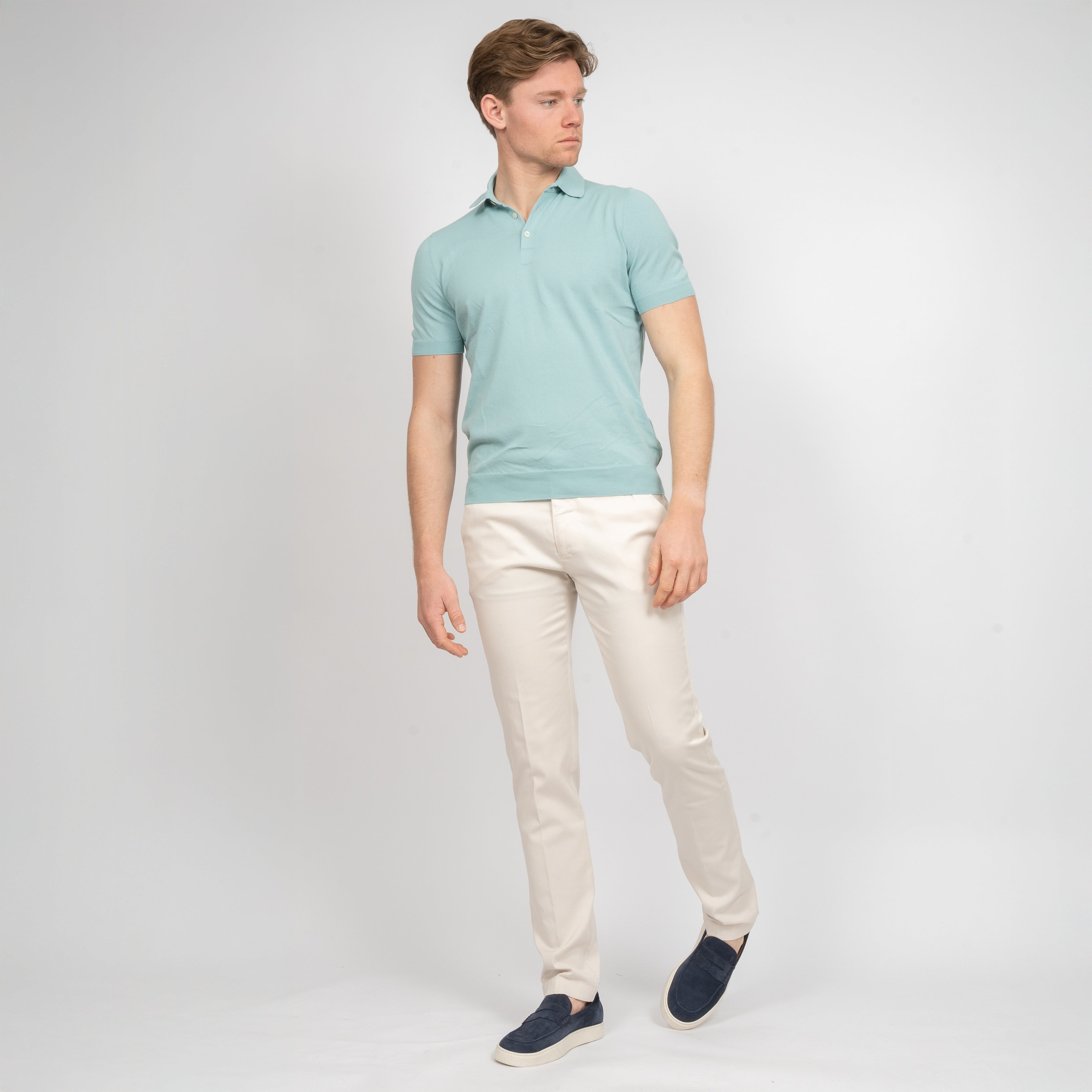 Gran Sasso Polo Aquablauw | Fresh Cotton