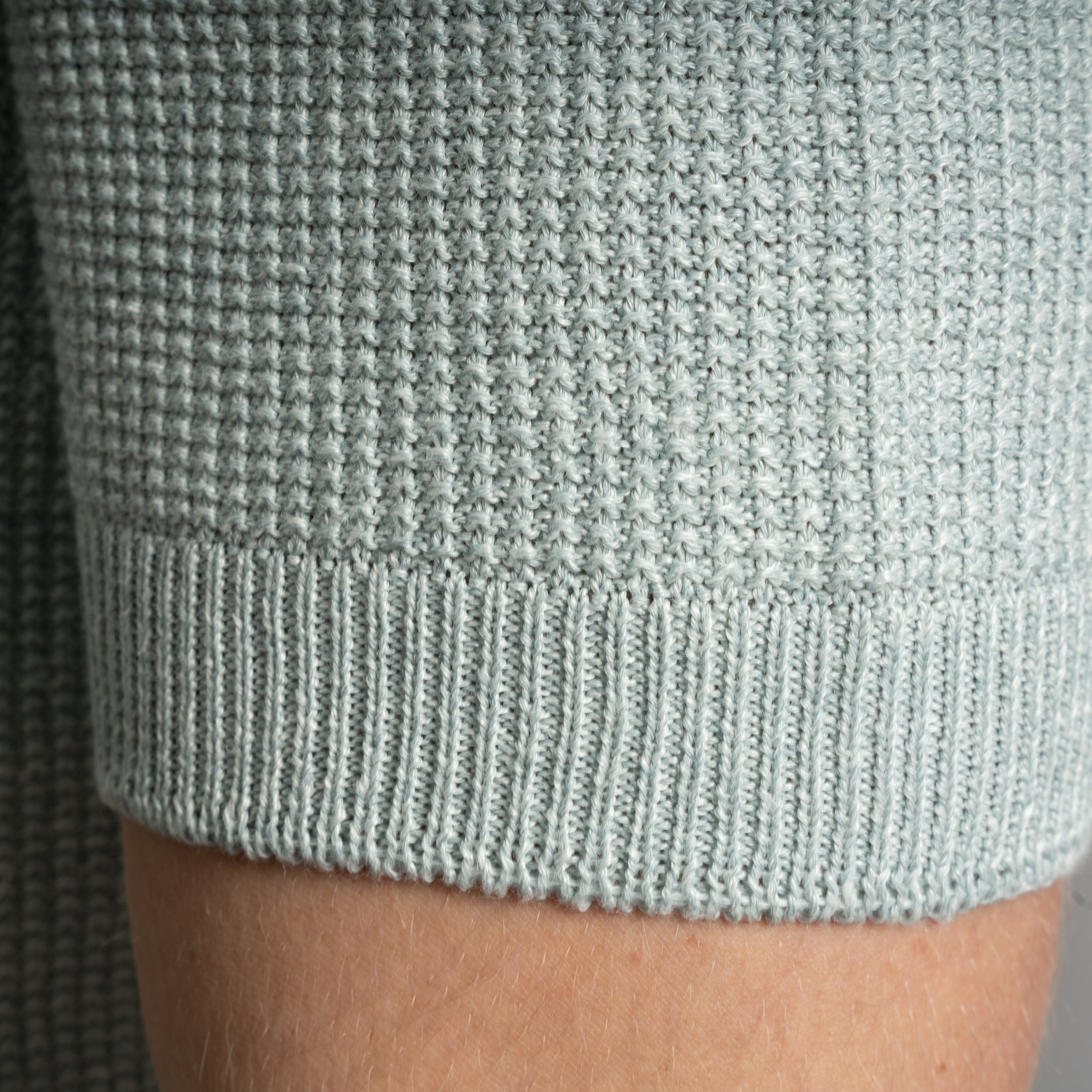 Gran Sasso Polo Aquablauw | Rice Stitch Skipper Polo