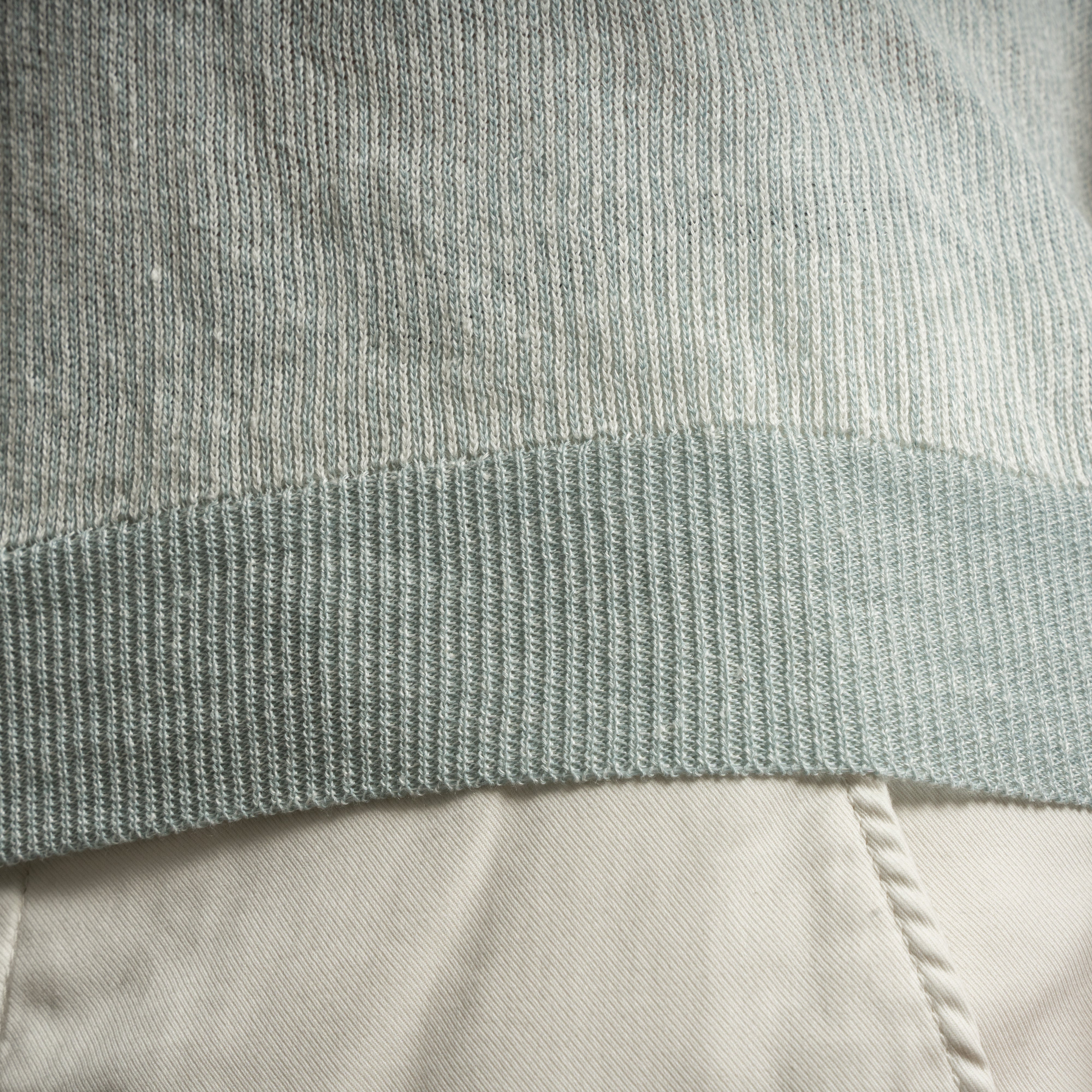 Gran Sasso Polo met Rits Aquablauw | Linnen & Cotton