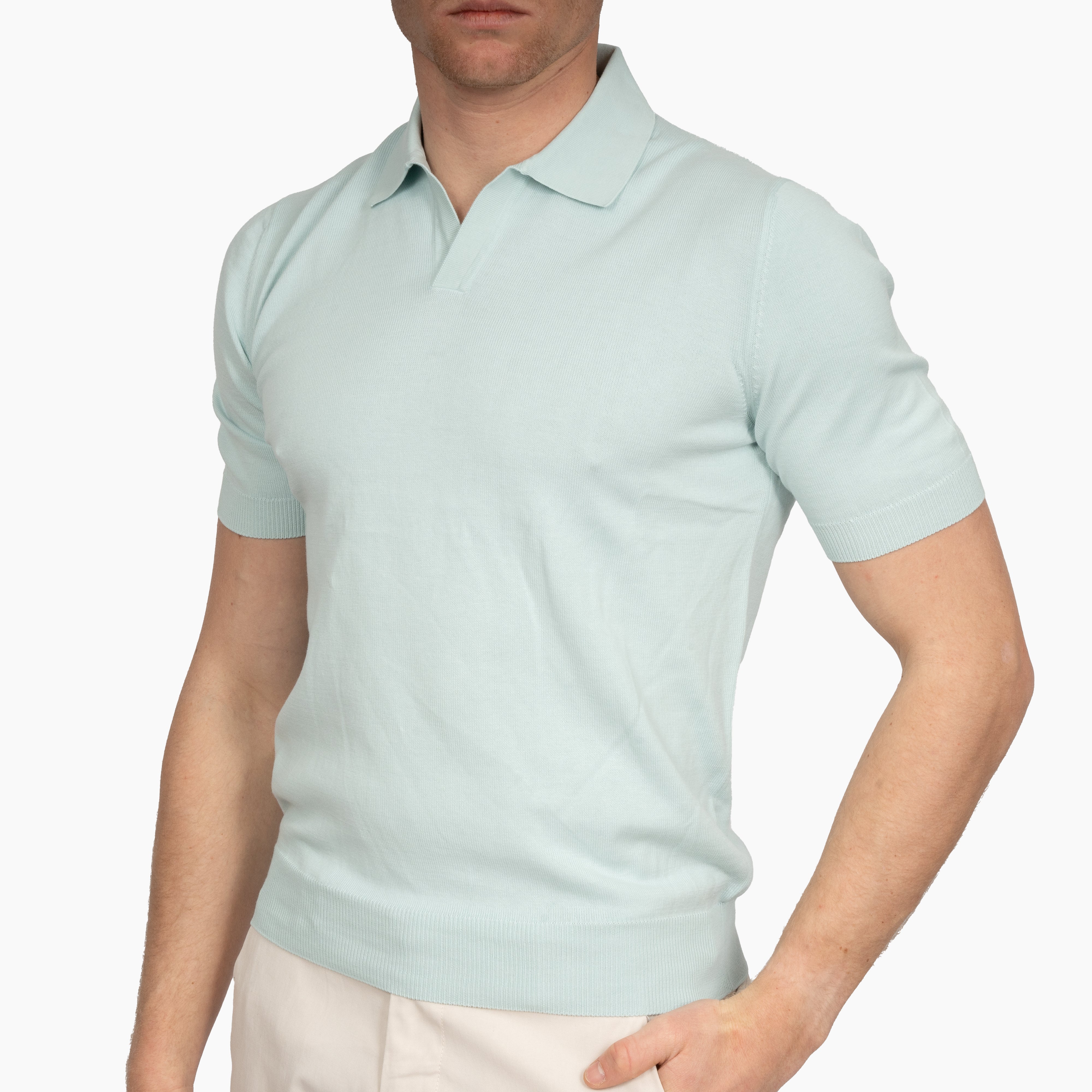 Gran Sasso Polo Aquablauw | Egyptian Cotton