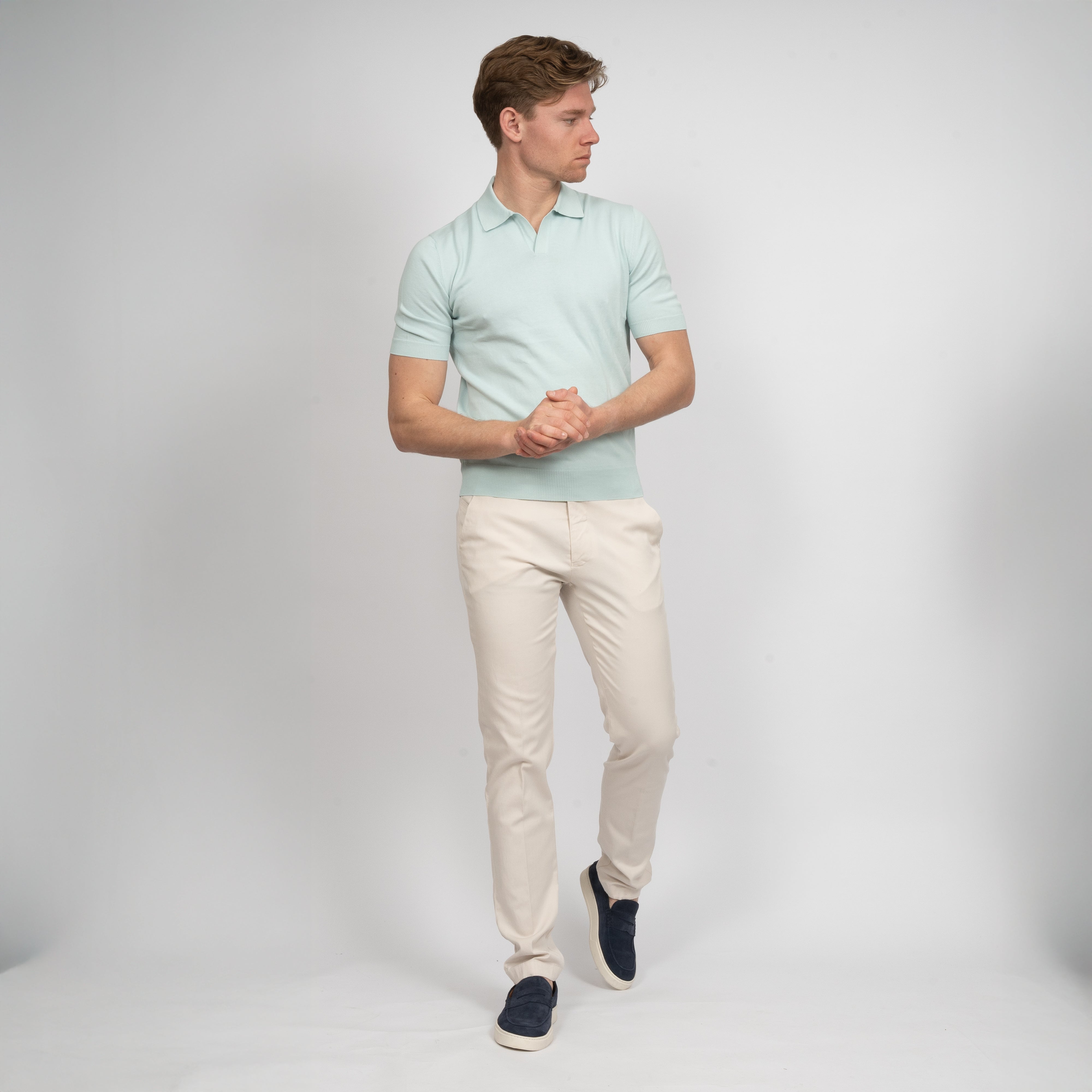 Gran Sasso Polo Aquablauw | Egyptian Cotton