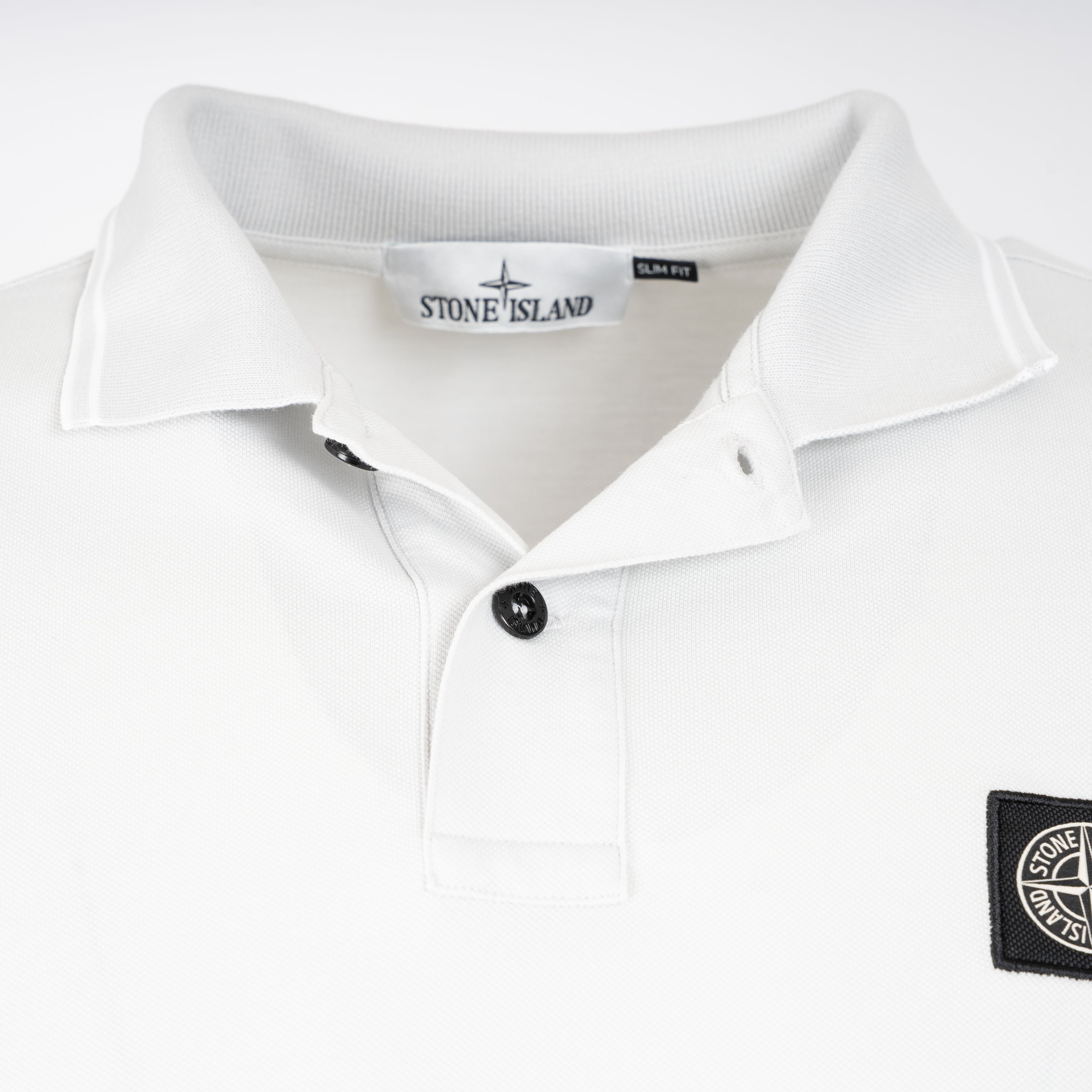 Stone Island Polo Ijsblauw | Cotton Piqué
